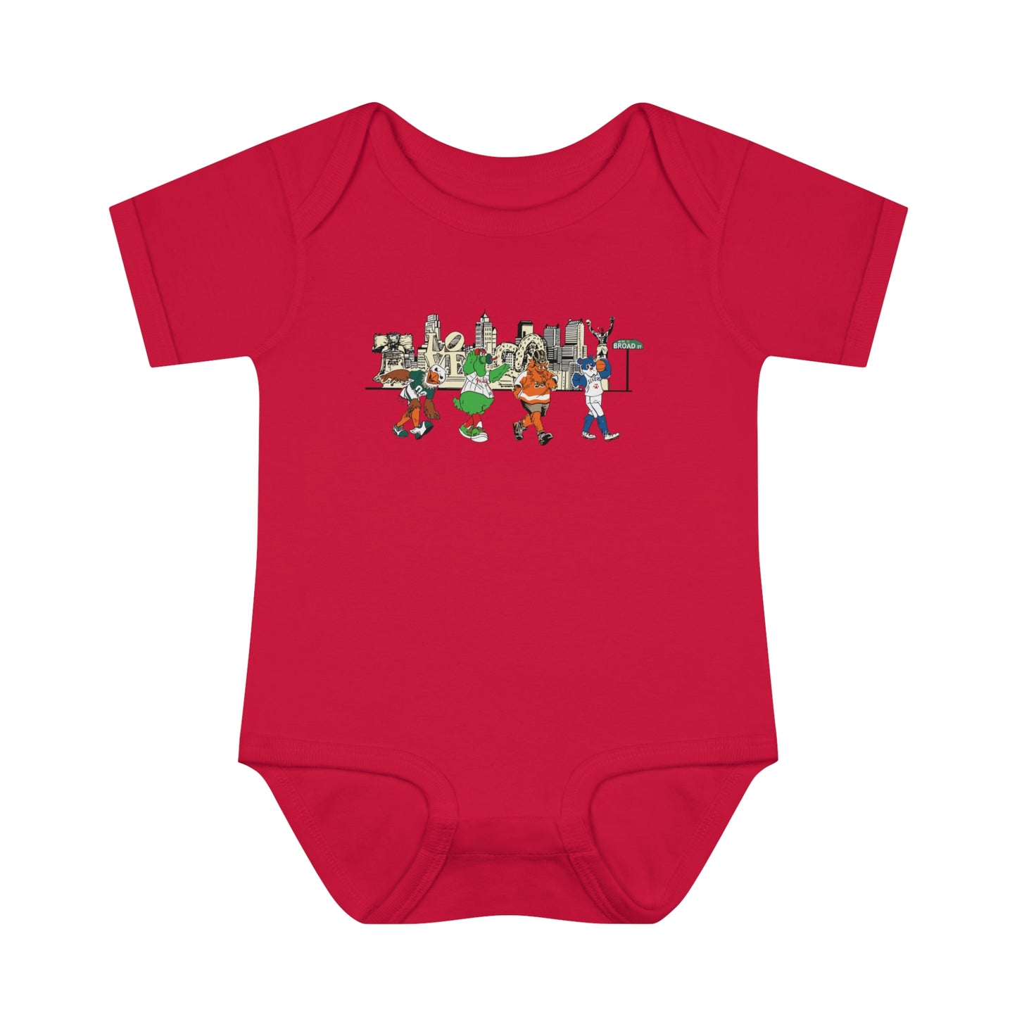 Philly Mascots Baby Bodysuit