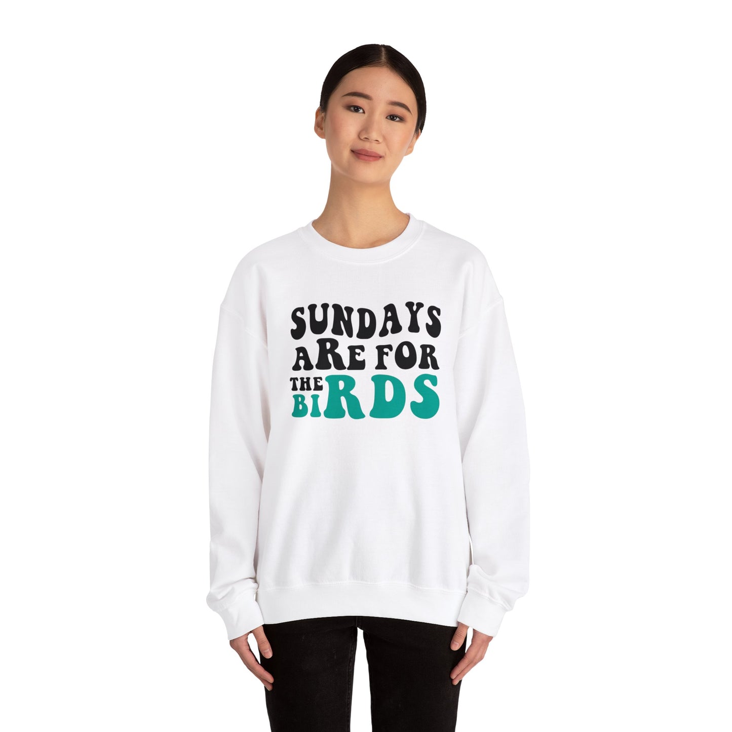 Sundays are for the Birds Eagles Crewneck Sweatshirt