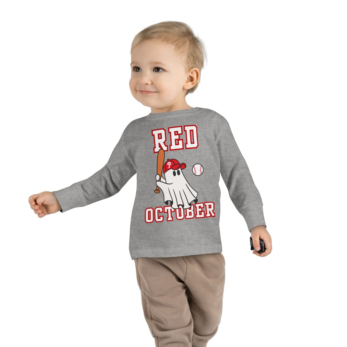 Phillies Red October Toddler Shirt Philadelphia Baseball Kids Boy Girls Childrens Long Sleeve Tee