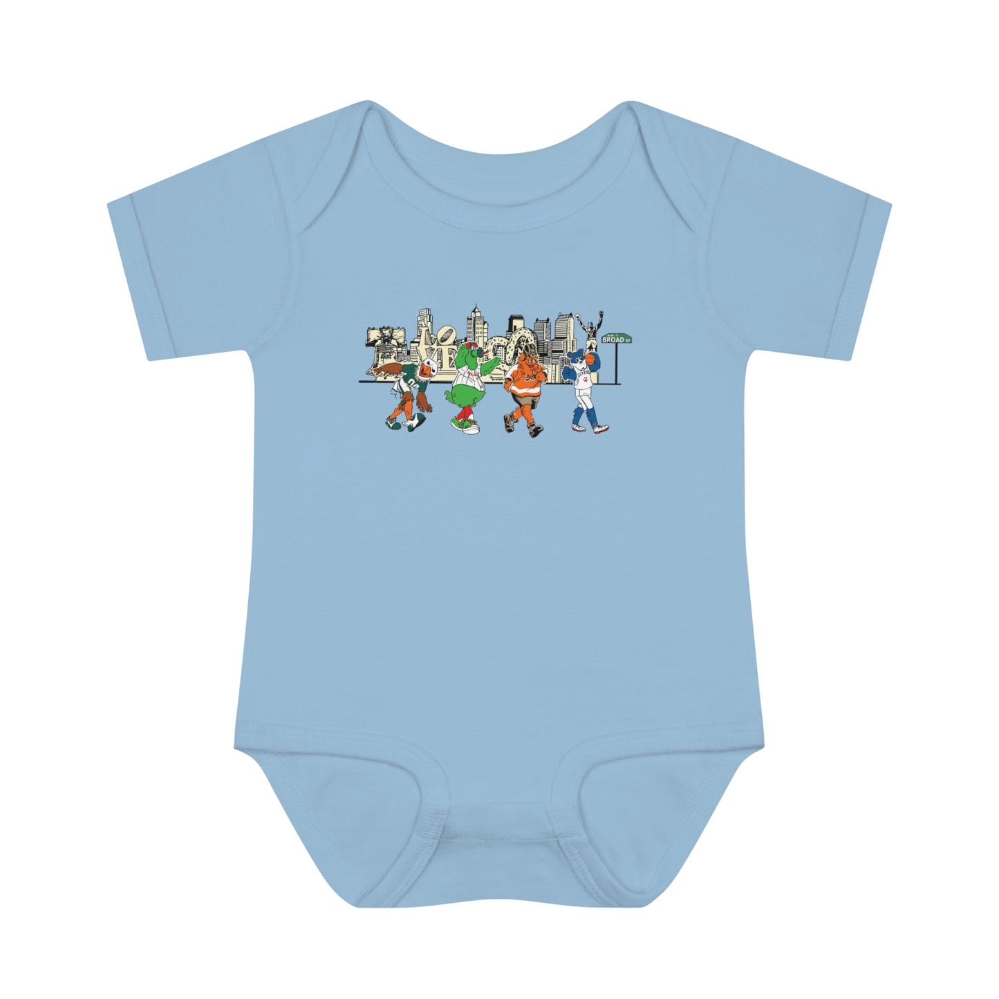Philly Mascots Baby Bodysuit