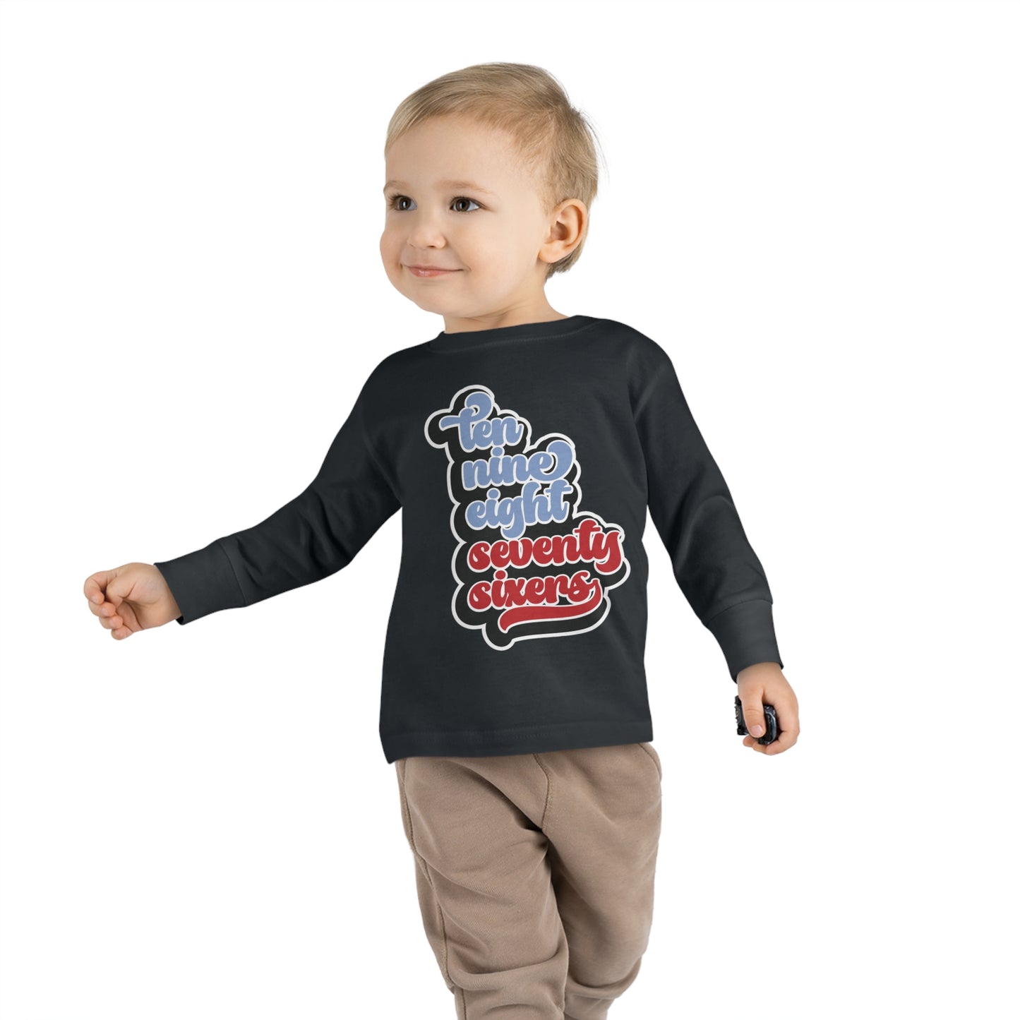 Toddler 76ers Shirt Boys Girls Kids Long Sleeve Tee