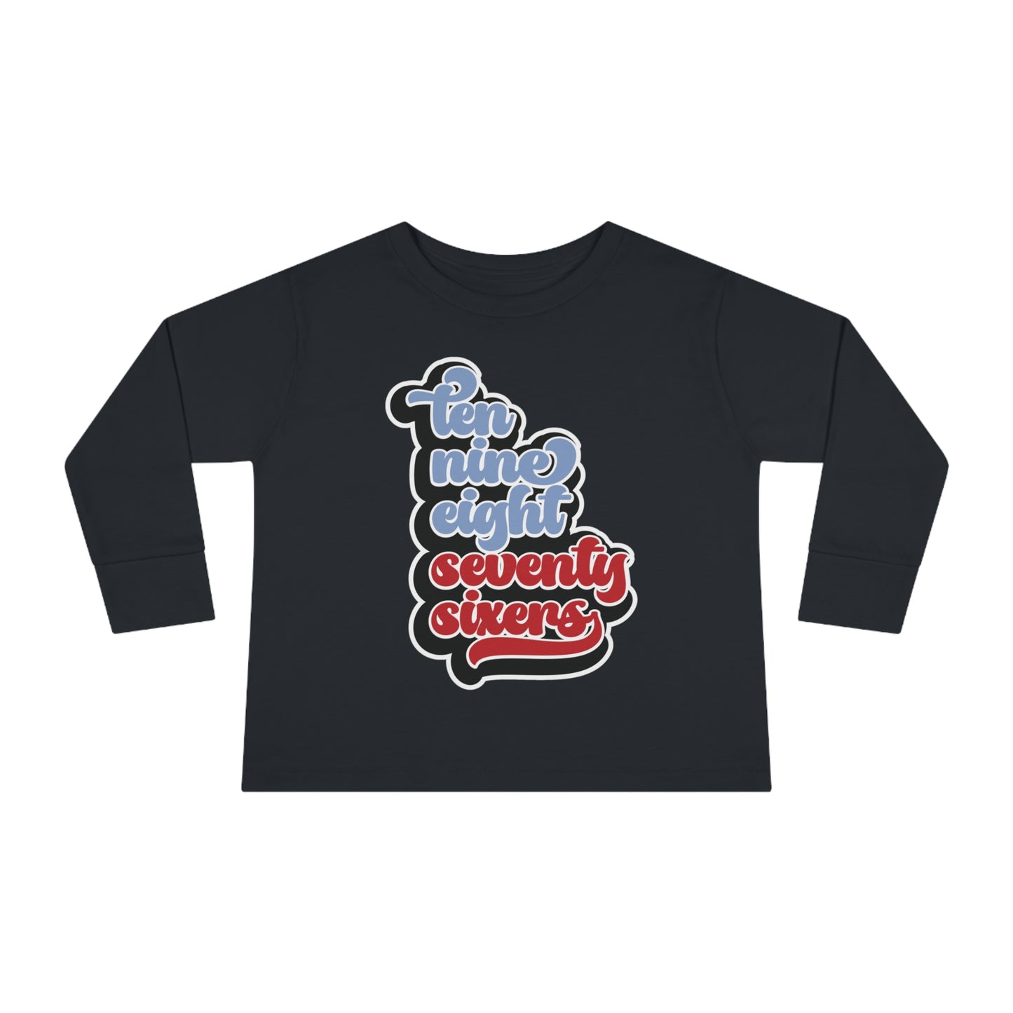 Toddler 76ers Shirt Boys Girls Kids Long Sleeve Tee
