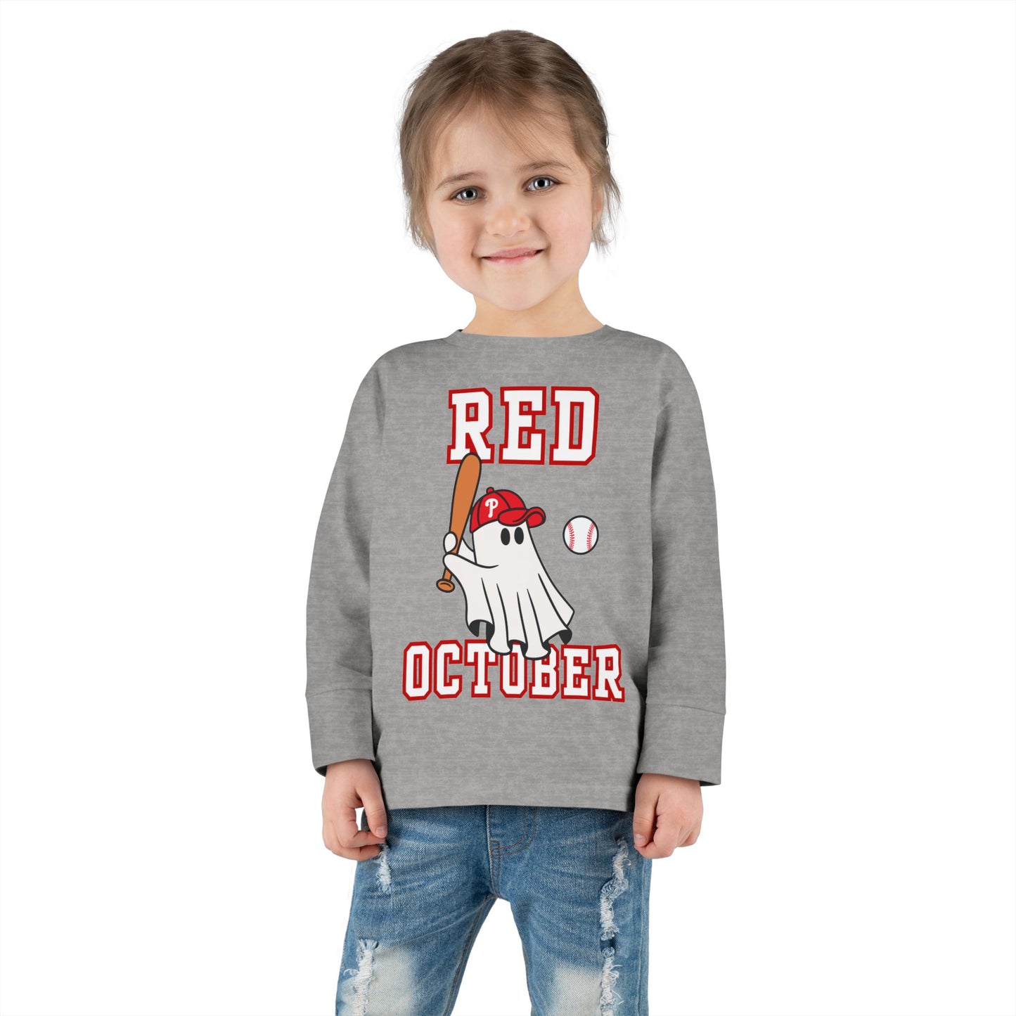 Phillies Red October Toddler Shirt Philadelphia Baseball Kids Boy Girls Childrens Long Sleeve Tee