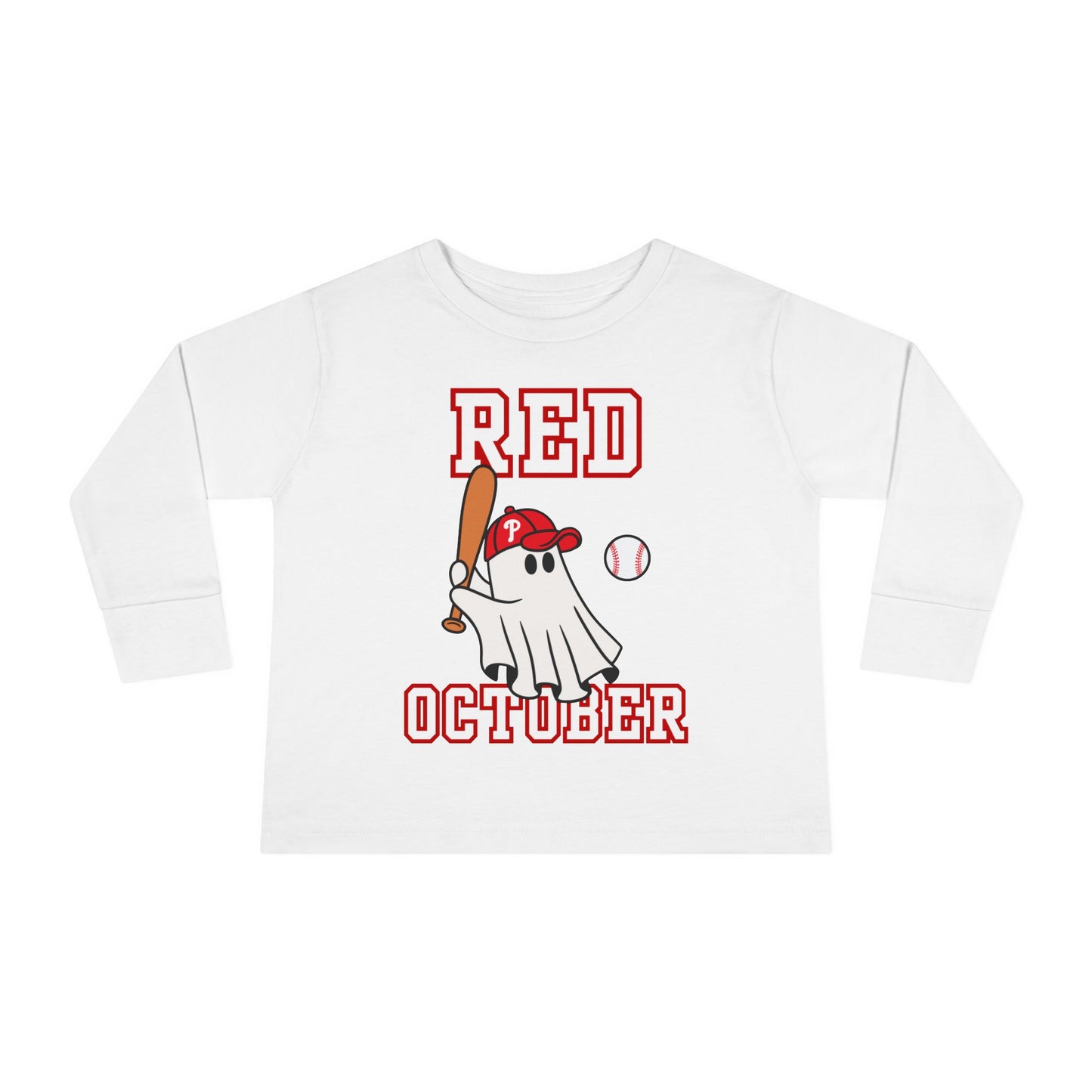 Phillies Red October Toddler Shirt Philadelphia Baseball Kids Boy Girls Childrens Long Sleeve Tee