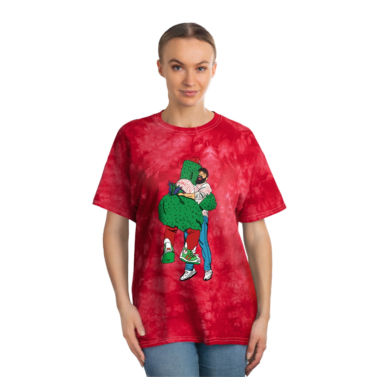Phillies Tie Dye Shirt Phanatic Jason Kelce Womens Mens Philadelphia Red October Philly Fall Christmas Gift T-Shirt Tie-Dye Tee