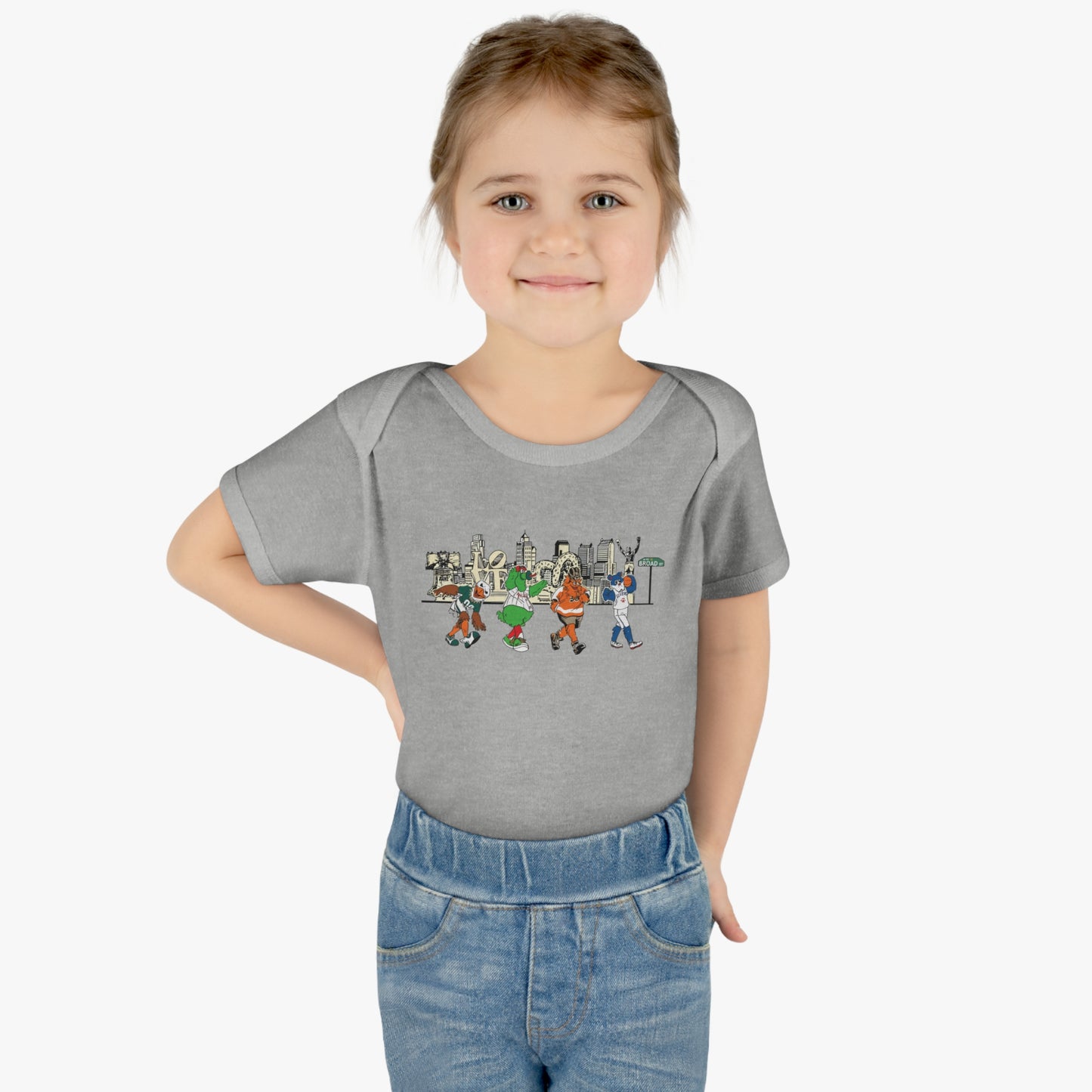 Philly Mascots Baby Bodysuit