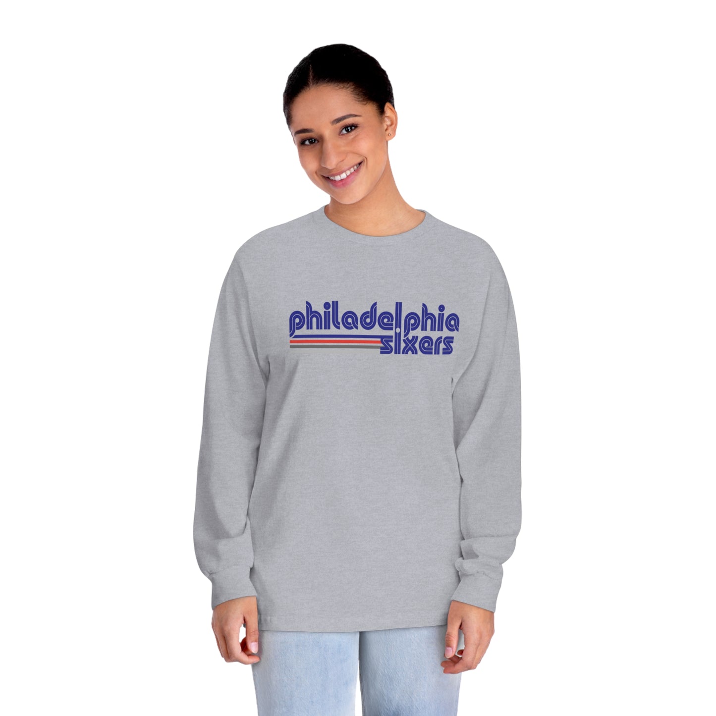 Philadelphia 76ers Shirt Mens Womens Unisex Classic Long Sleeve T-Shirt