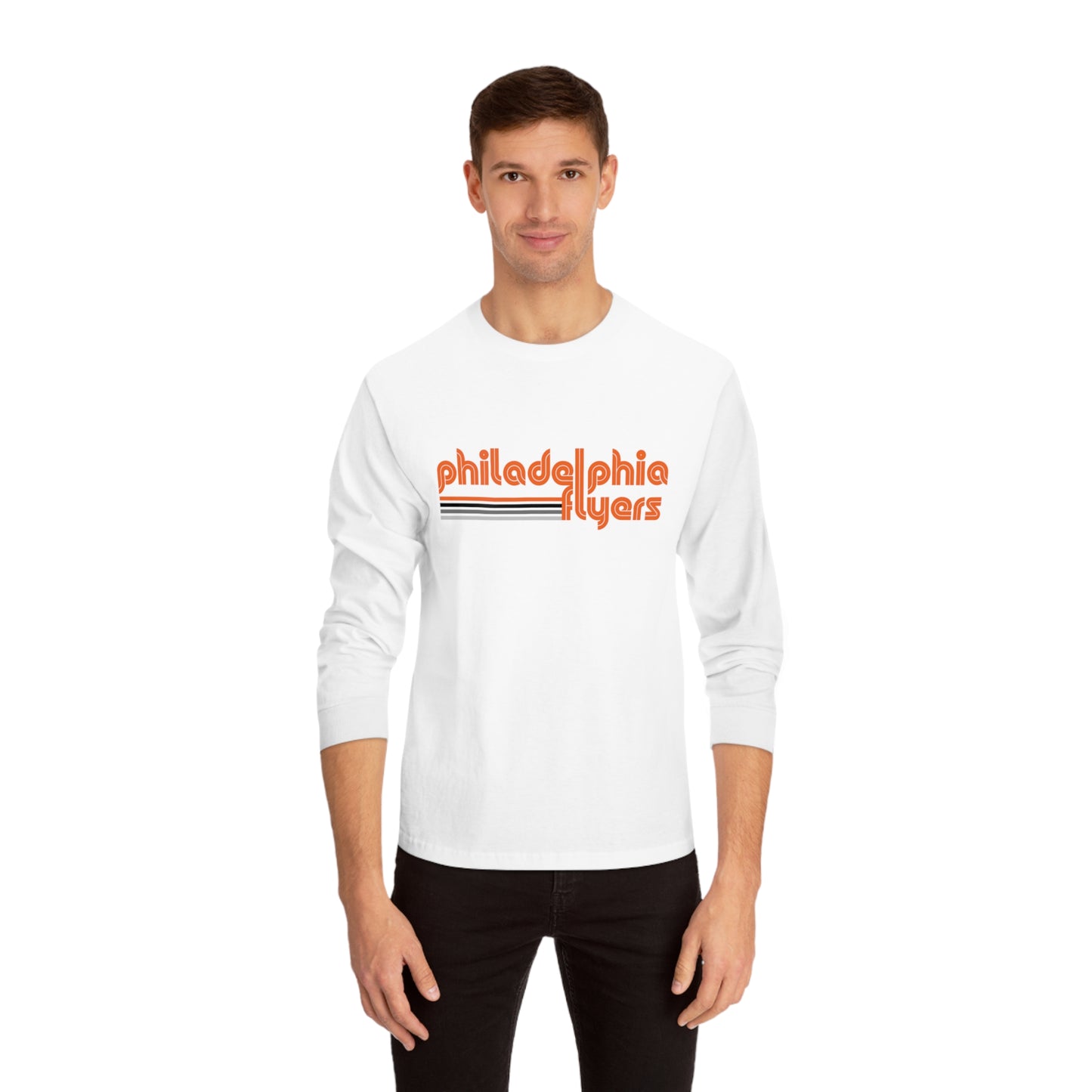 Philadelphia Flyers Shirt Mens Womens Philly Retro Fly Tee Crew Neck Sweatshirt Christmas Gift Dad Mom Unisex Classic Long Sleeve T-Shirt