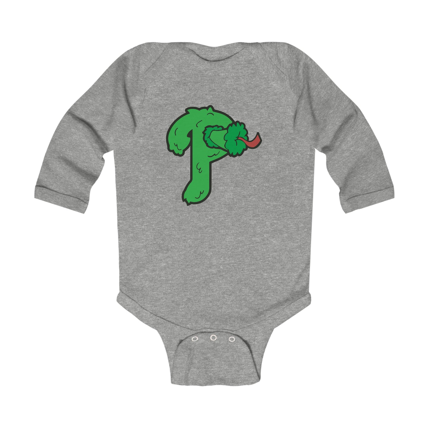 Phillies Phanatic P Baby Onesie Philadelphia Philly Fan Baby Shower Christmas Gift Body Newborn 18 Months Suit Infant Long Sleeve Bodysuit