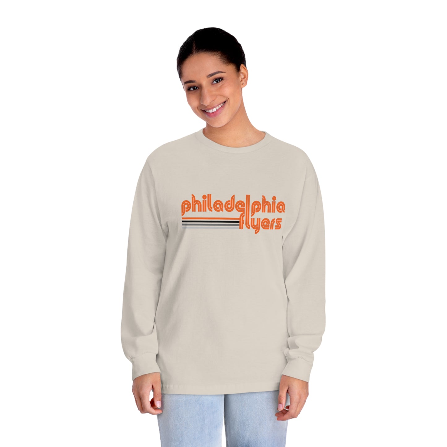 Philadelphia Flyers Shirt Mens Womens Philly Retro Fly Tee Crew Neck Sweatshirt Christmas Gift Dad Mom Unisex Classic Long Sleeve T-Shirt