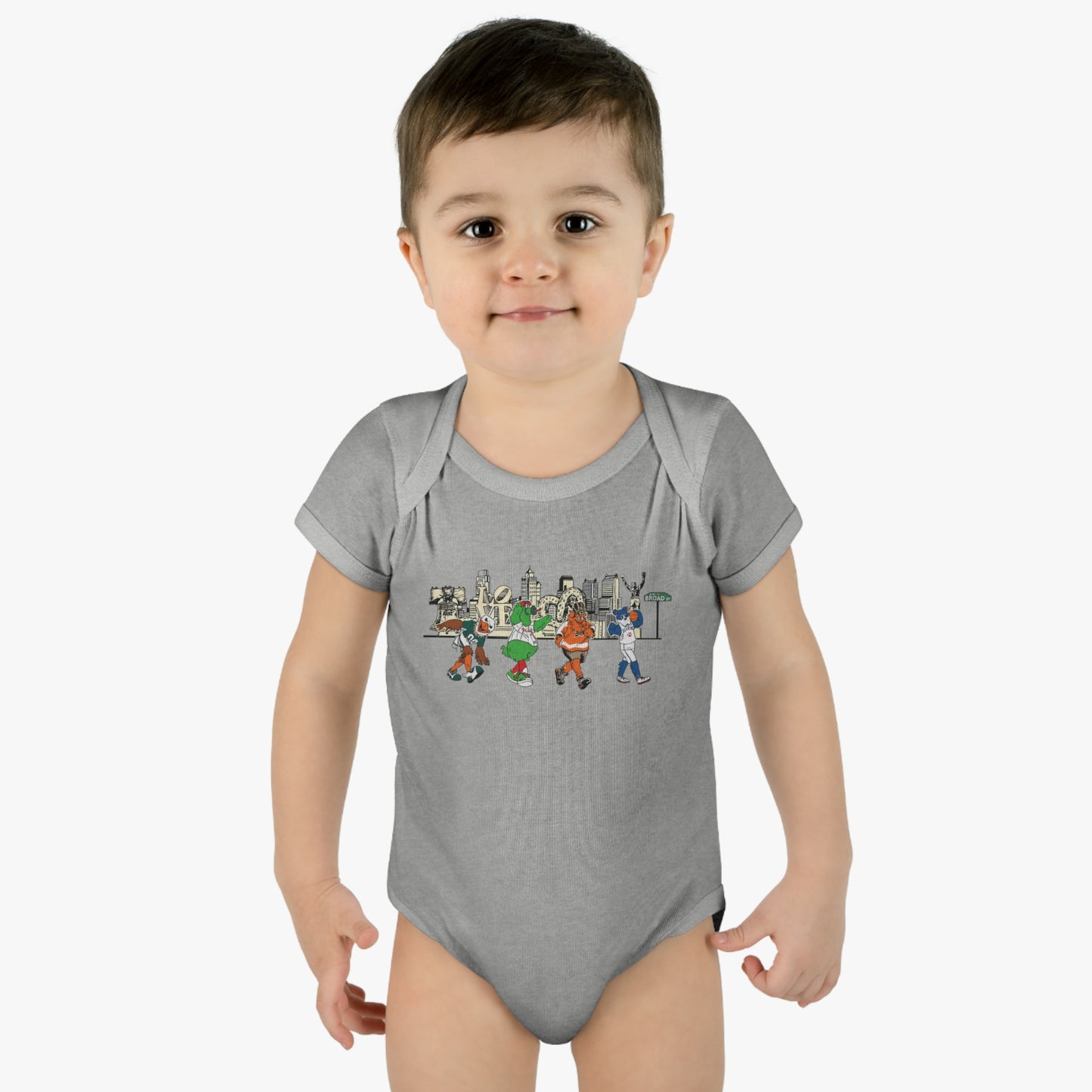 Philly Mascots Baby Bodysuit