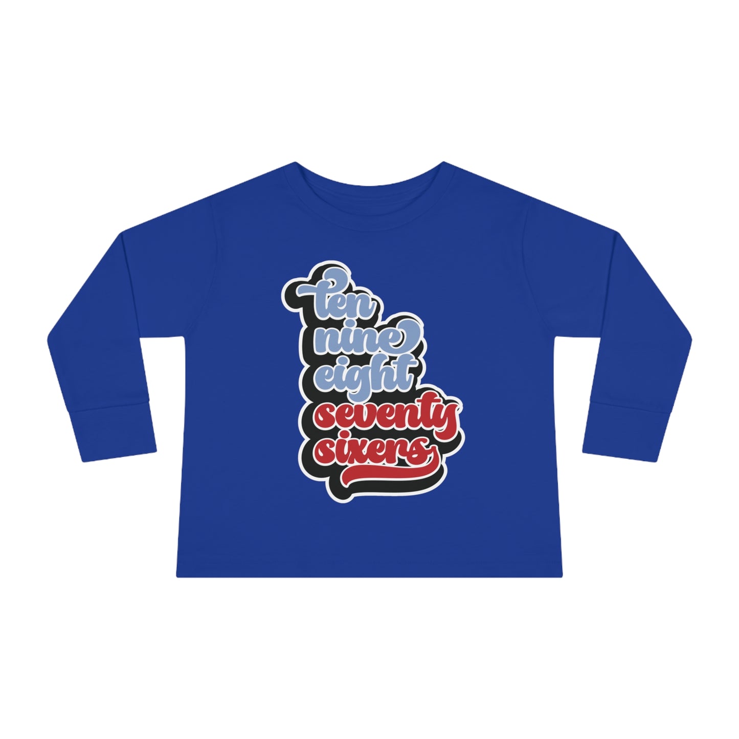 Toddler 76ers Shirt Boys Girls Kids Long Sleeve Tee