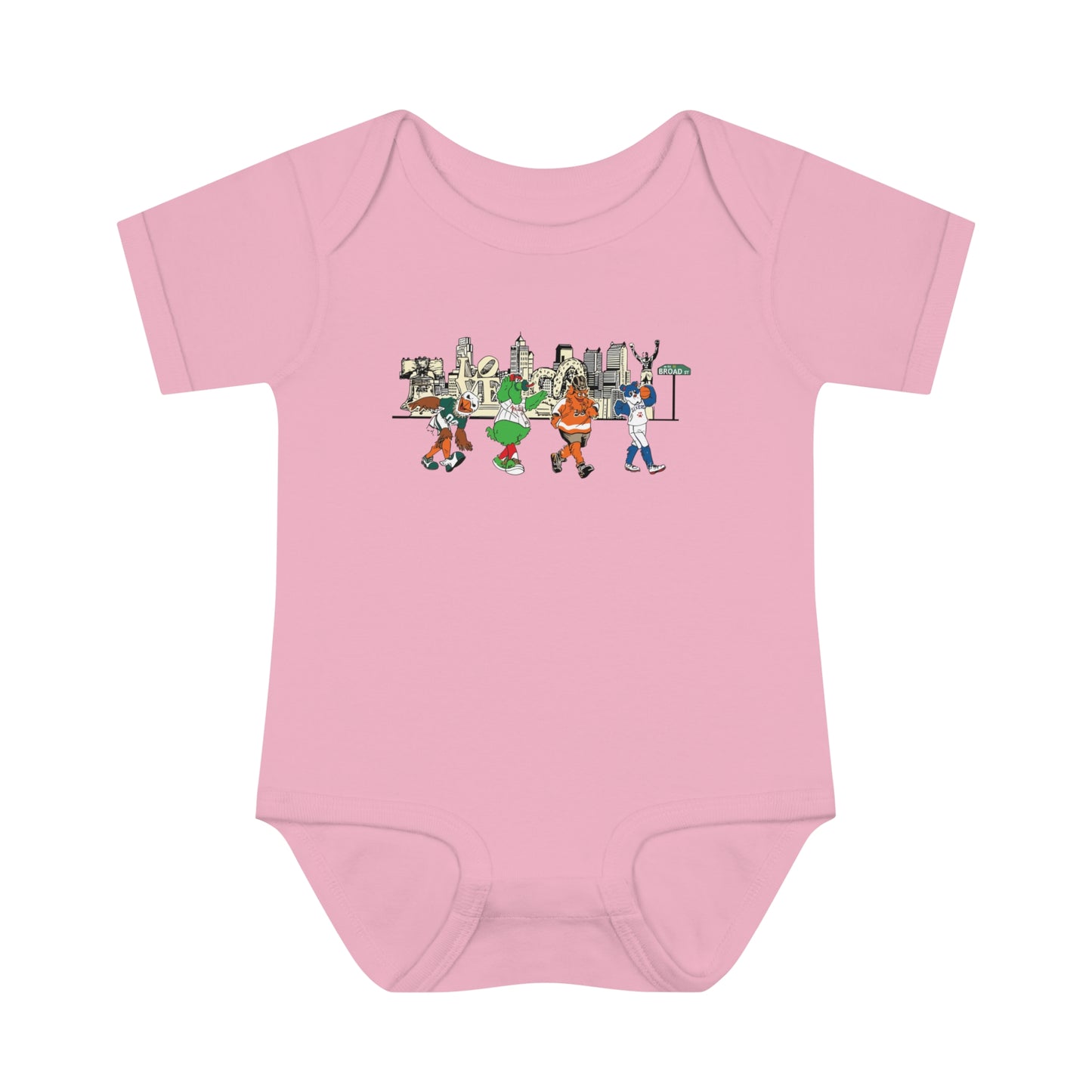 Philly Mascots Baby Bodysuit