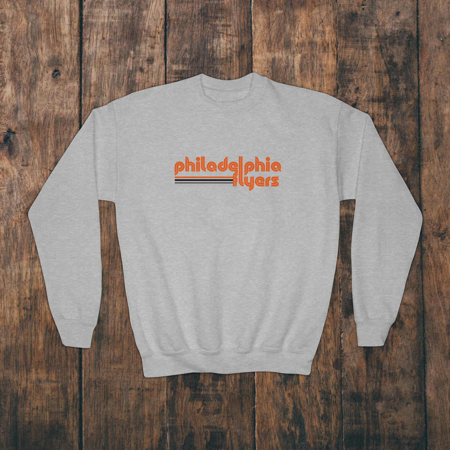Philadelphia Flyers Kids Sweatshirt Boys Girls Childrens Family Matching Christmas Gift Retro Orange Youth Hoodie Crewneck Sweat Shirt