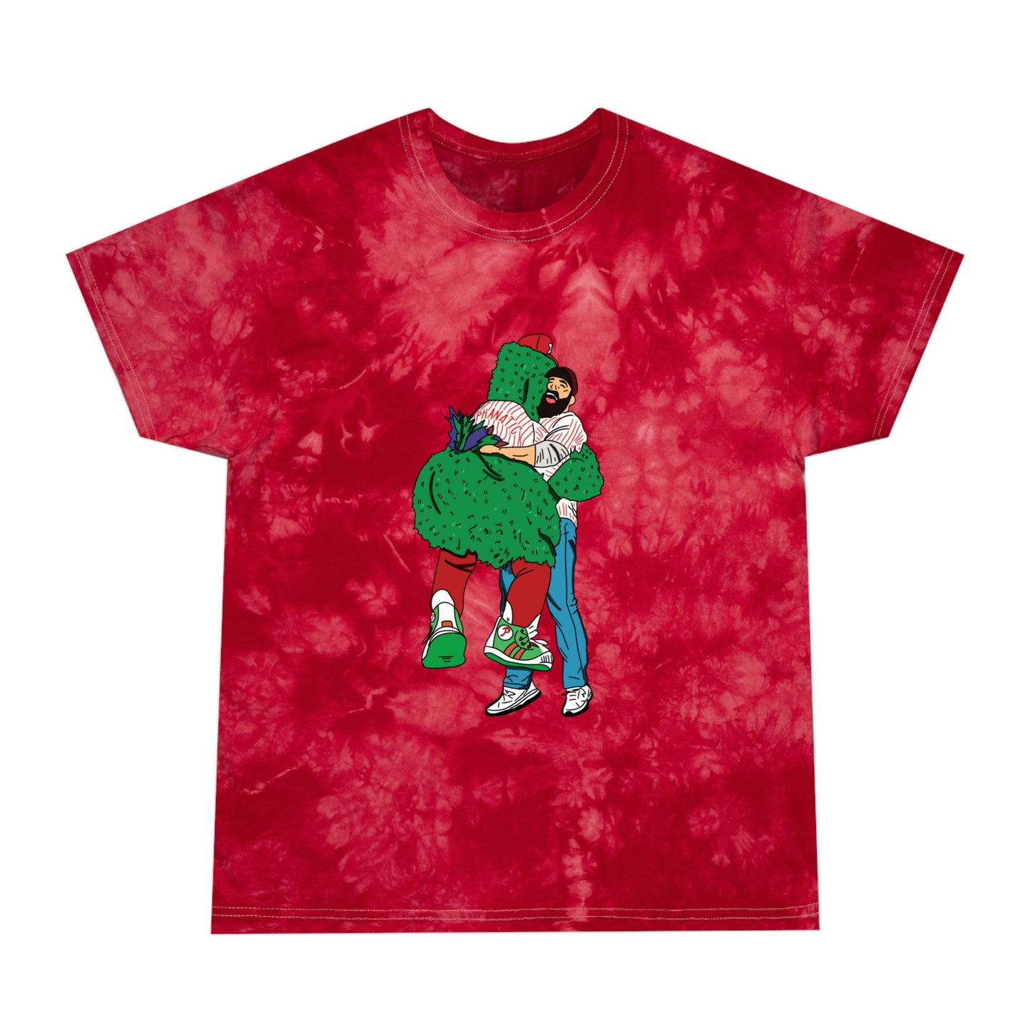 Phillies Tie Dye Shirt Phanatic Jason Kelce Womens Mens Philadelphia Red October Philly Fall Christmas Gift T-Shirt Tie-Dye Tee