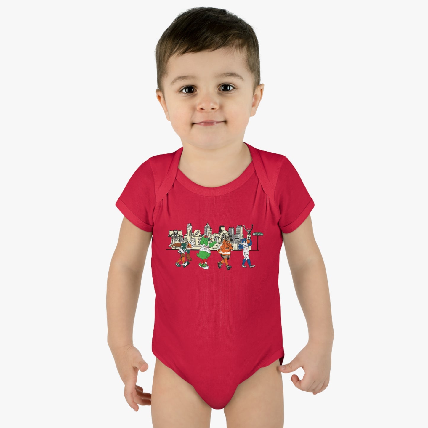 Philly Mascots Baby Bodysuit