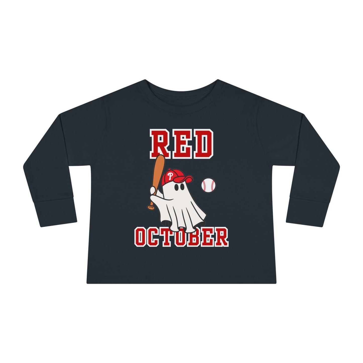Phillies Red October Toddler Shirt Philadelphia Baseball Kids Boy Girls Childrens Long Sleeve Tee