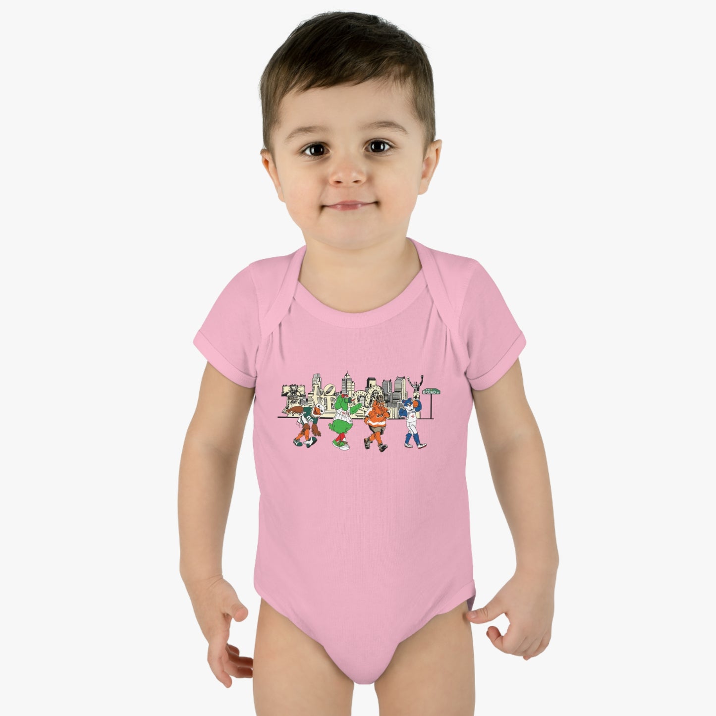 Philly Mascots Baby Bodysuit