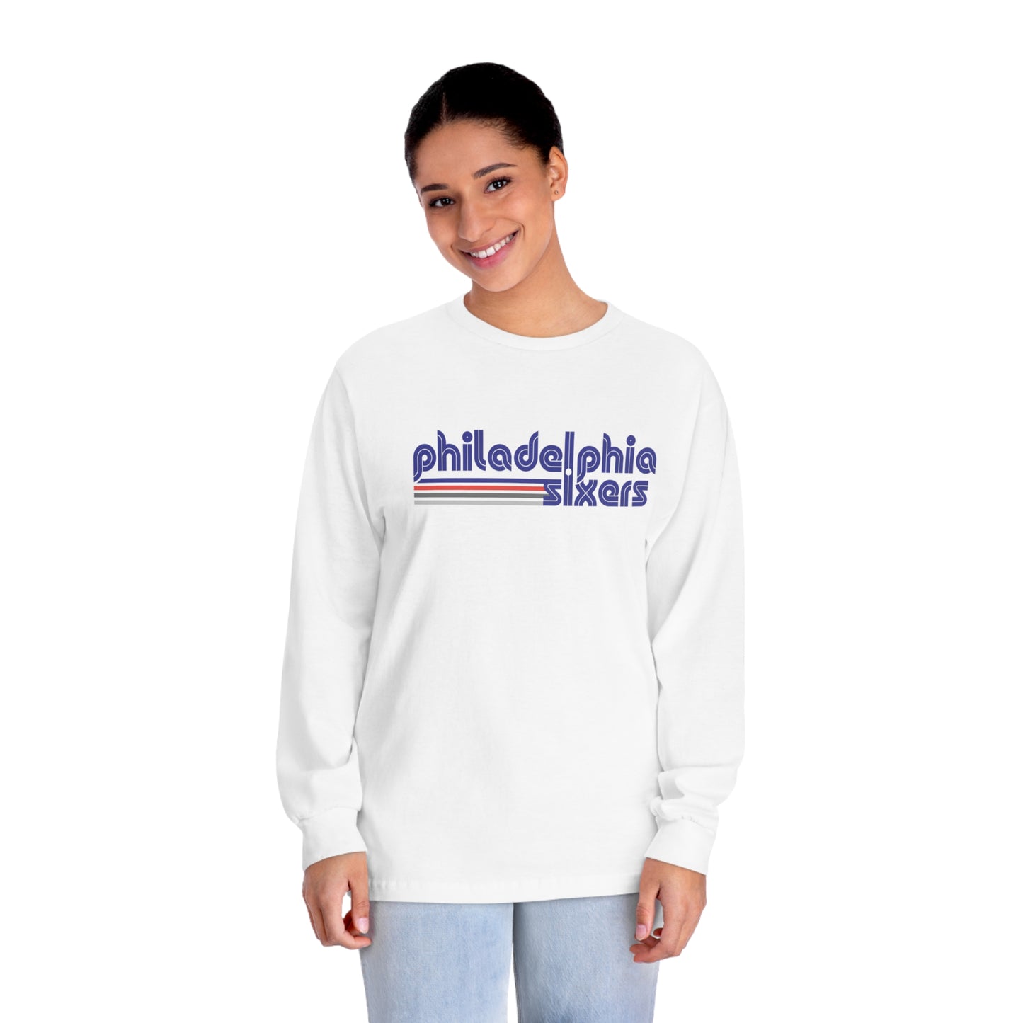 Philadelphia 76ers Shirt Mens Womens Unisex Classic Long Sleeve T-Shirt