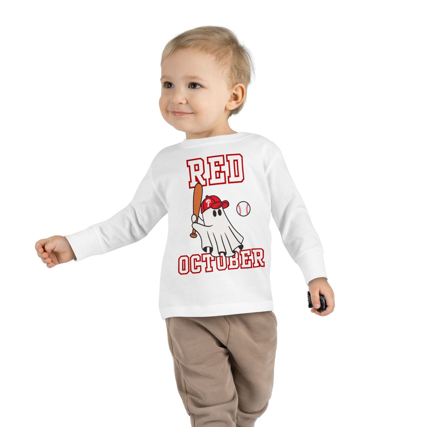 Phillies Red October Toddler Shirt Philadelphia Baseball Kids Boy Girls Childrens Long Sleeve Tee