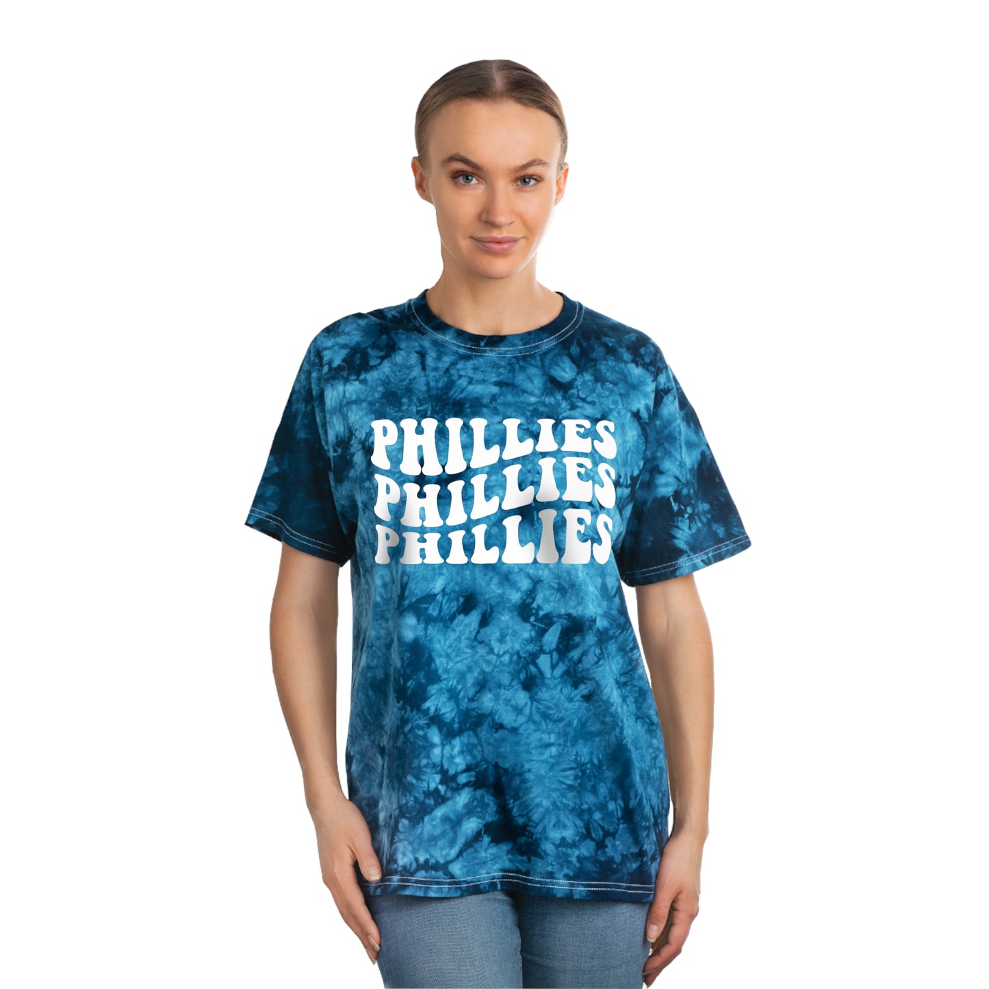 Phillies Tie Dye Shirt Womens Mens Philadelphia Baseball Red October Philly Fall Christmas Gift Crewneck Hoodie Sweat T-Shirt Tie-Dye Tee