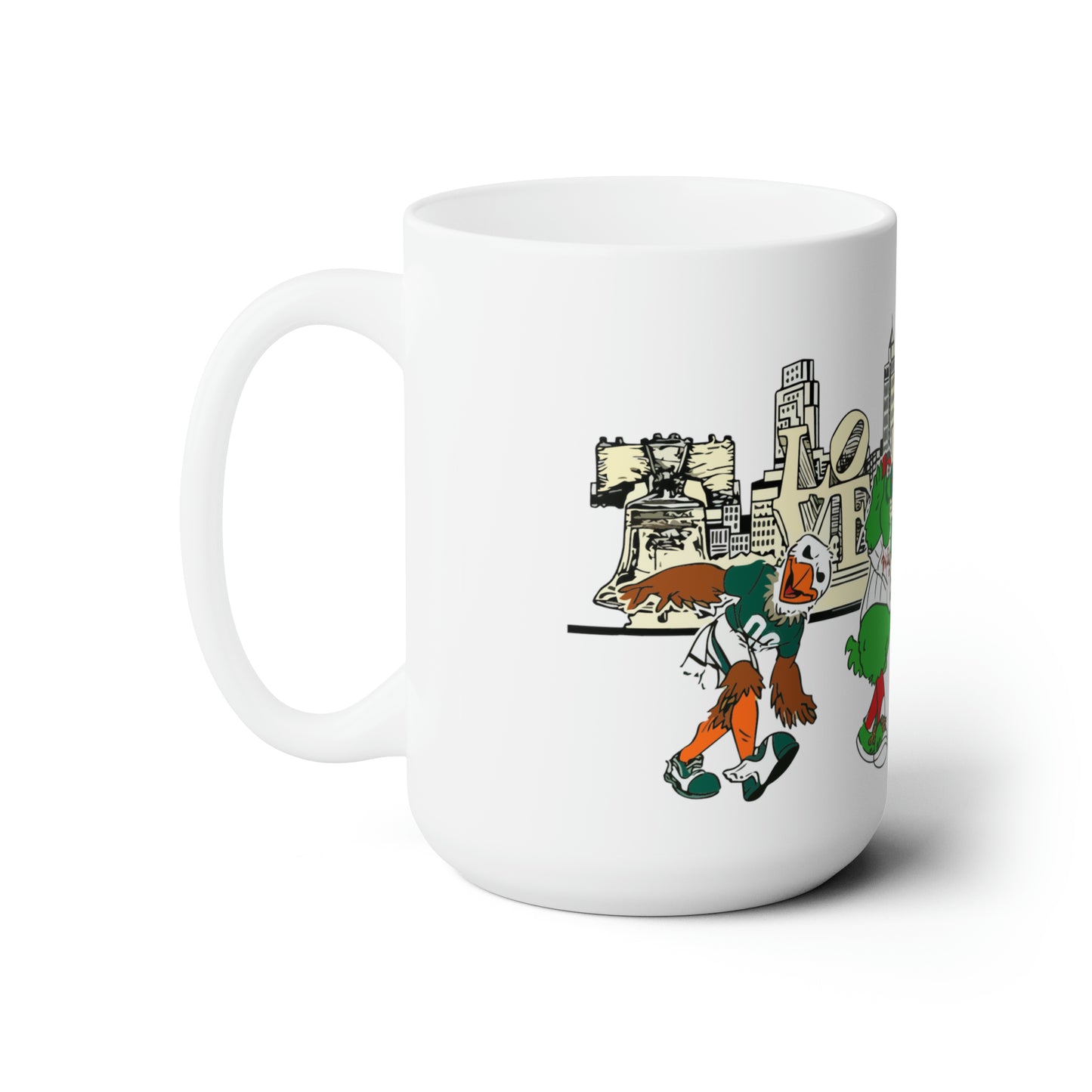Philly Mascots Ceramic Mug 15oz