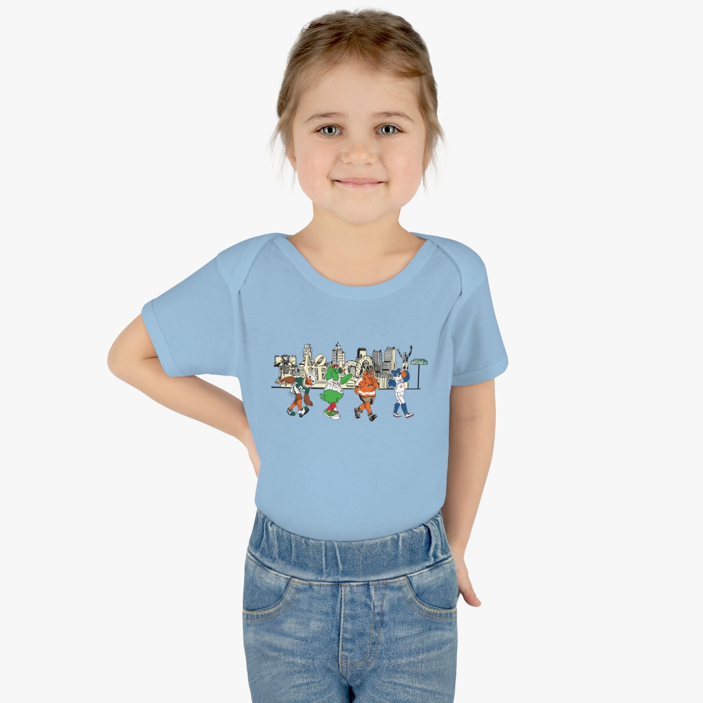 Philly Mascots Baby Bodysuit