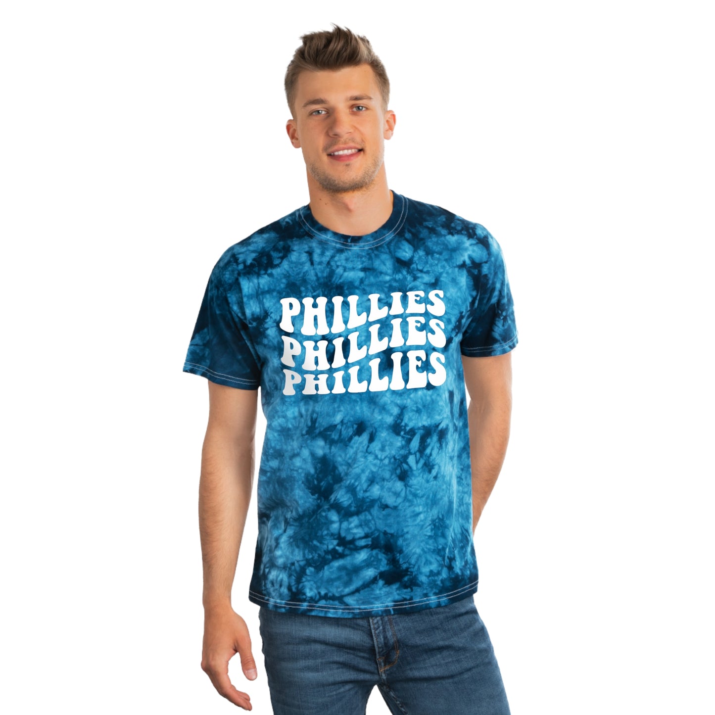 Phillies Tie Dye Shirt Womens Mens Philadelphia Baseball Red October Philly Fall Christmas Gift Crewneck Hoodie Sweat T-Shirt Tie-Dye Tee