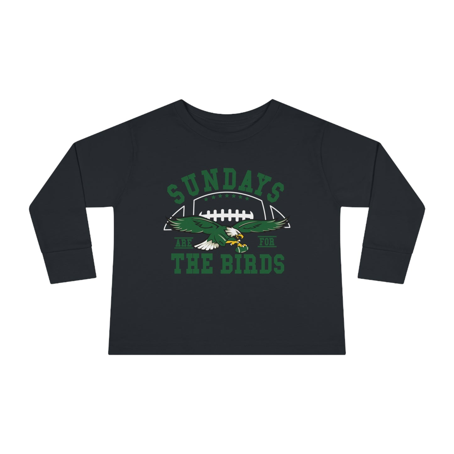 Philadelphia Eagles Toddler Shirt Bird Gang Sundays for the Birds Philly Fly Eagle Kids Fall Winter Christmas Gift Childrens Long Sleeve Tee