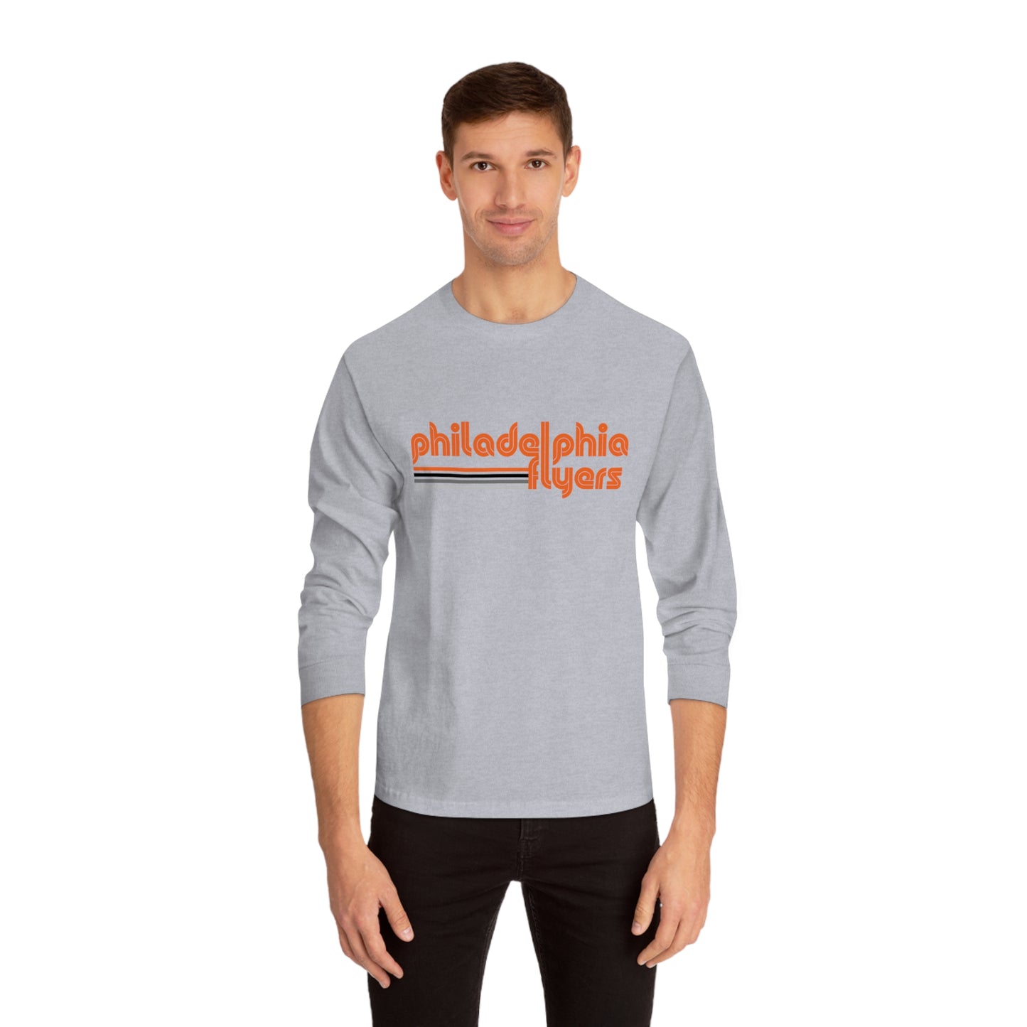 Philadelphia Flyers Shirt Mens Womens Philly Retro Fly Tee Crew Neck Sweatshirt Christmas Gift Dad Mom Unisex Classic Long Sleeve T-Shirt