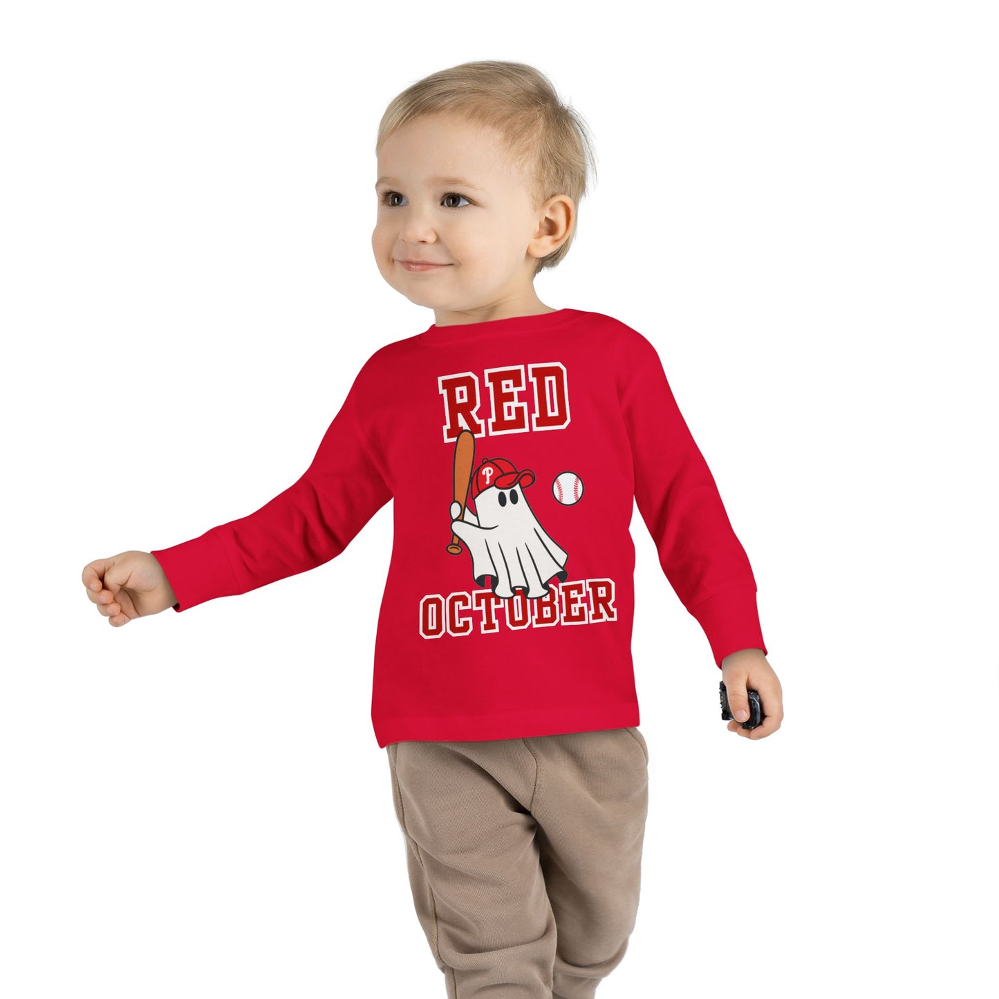 Phillies Red October Toddler Shirt Philadelphia Baseball Kids Boy Girls Childrens Long Sleeve Tee