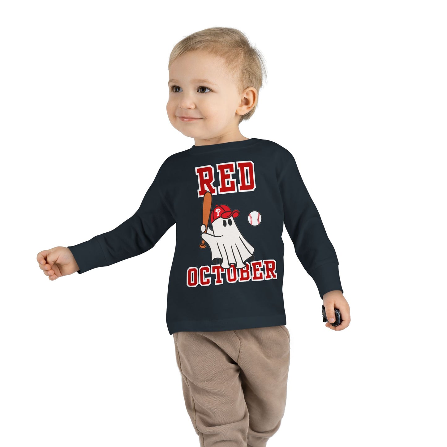 Phillies Red October Toddler Shirt Philadelphia Baseball Kids Boy Girls Childrens Long Sleeve Tee