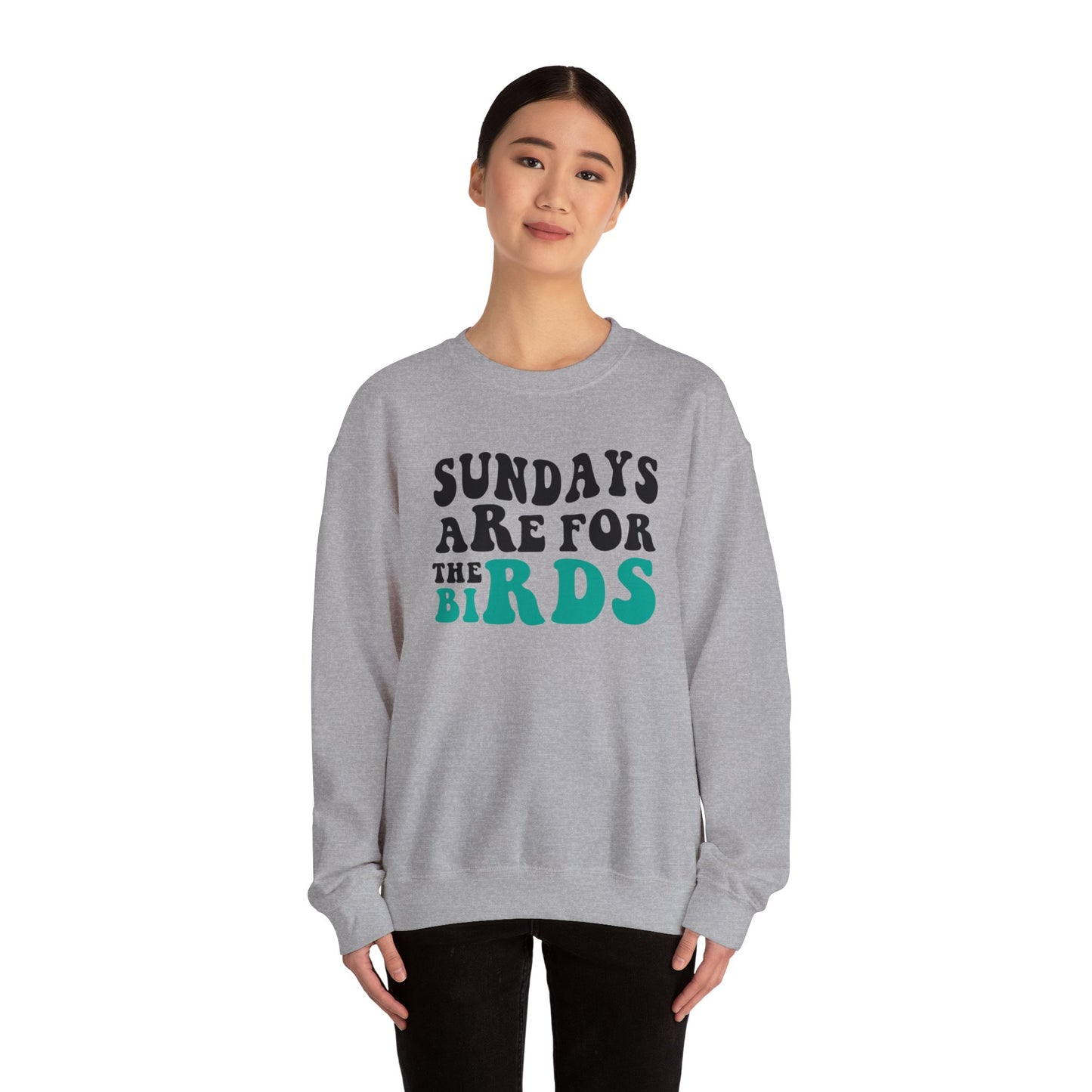 Sundays are for the Birds Eagles Crewneck Sweatshirt