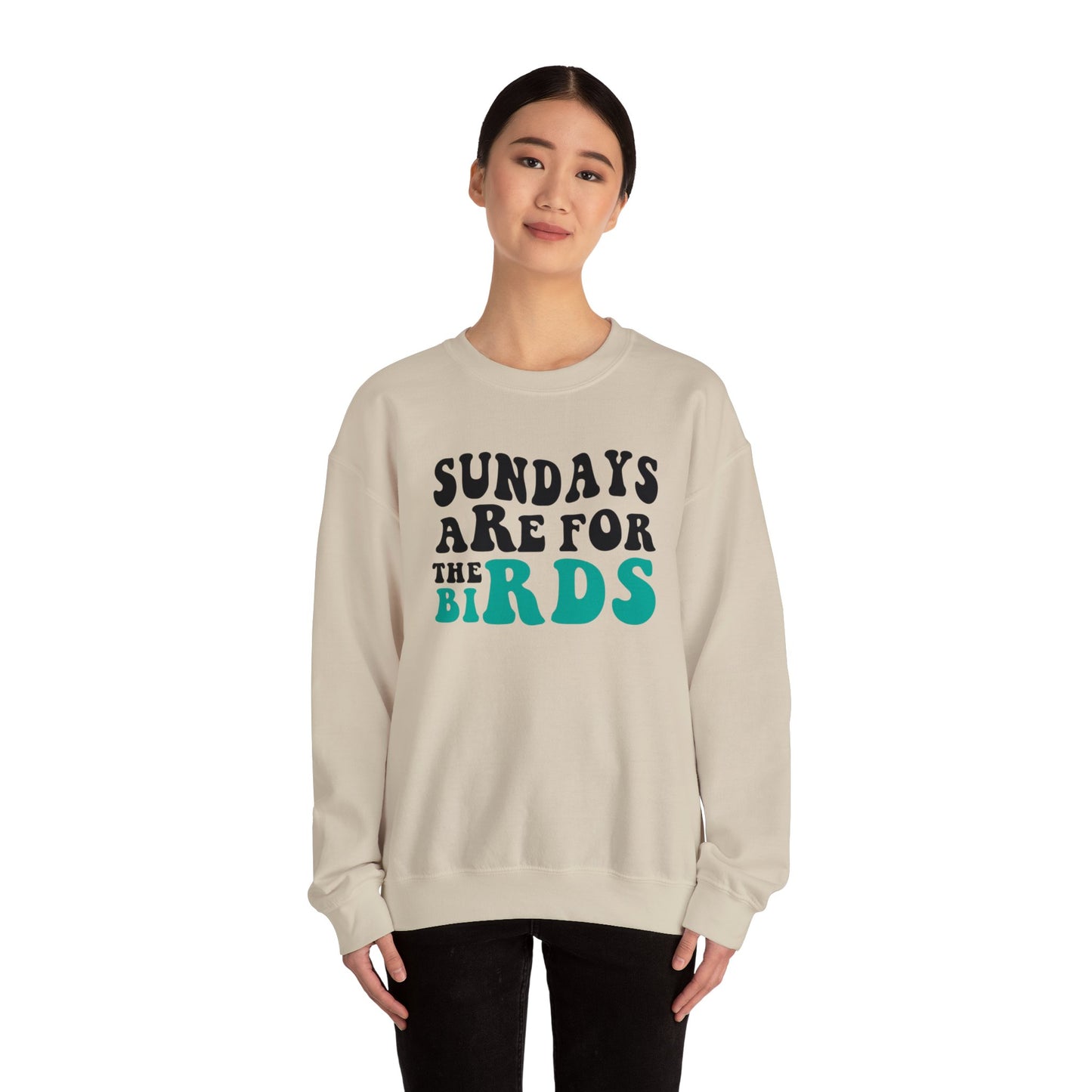 Sundays are for the Birds Eagles Crewneck Sweatshirt