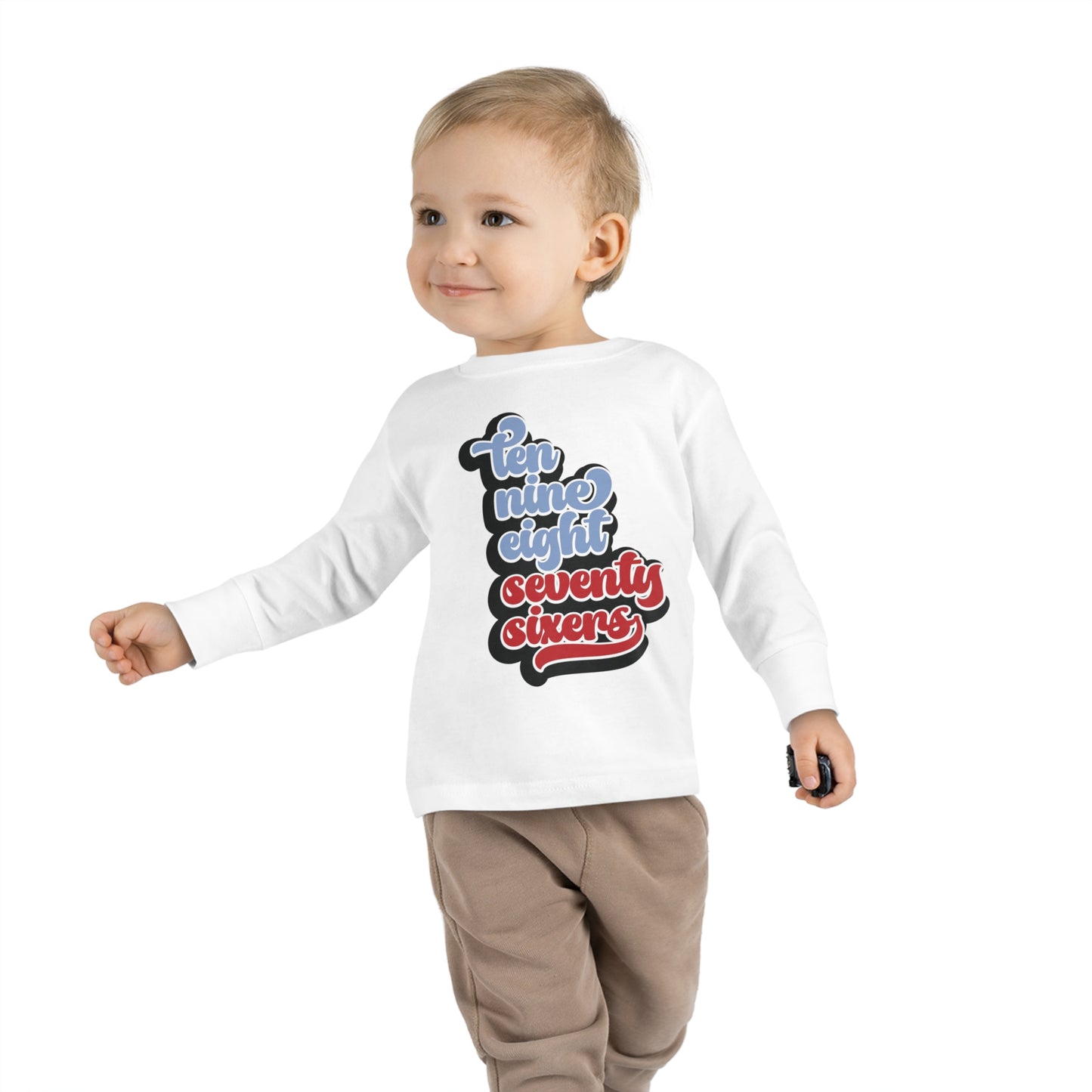 Toddler 76ers Shirt Boys Girls Kids Long Sleeve Tee