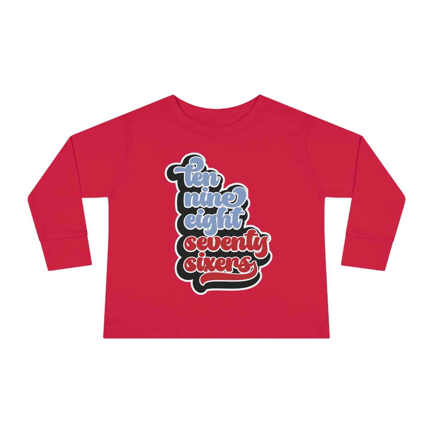 Toddler 76ers Shirt Boys Girls Kids Long Sleeve Tee
