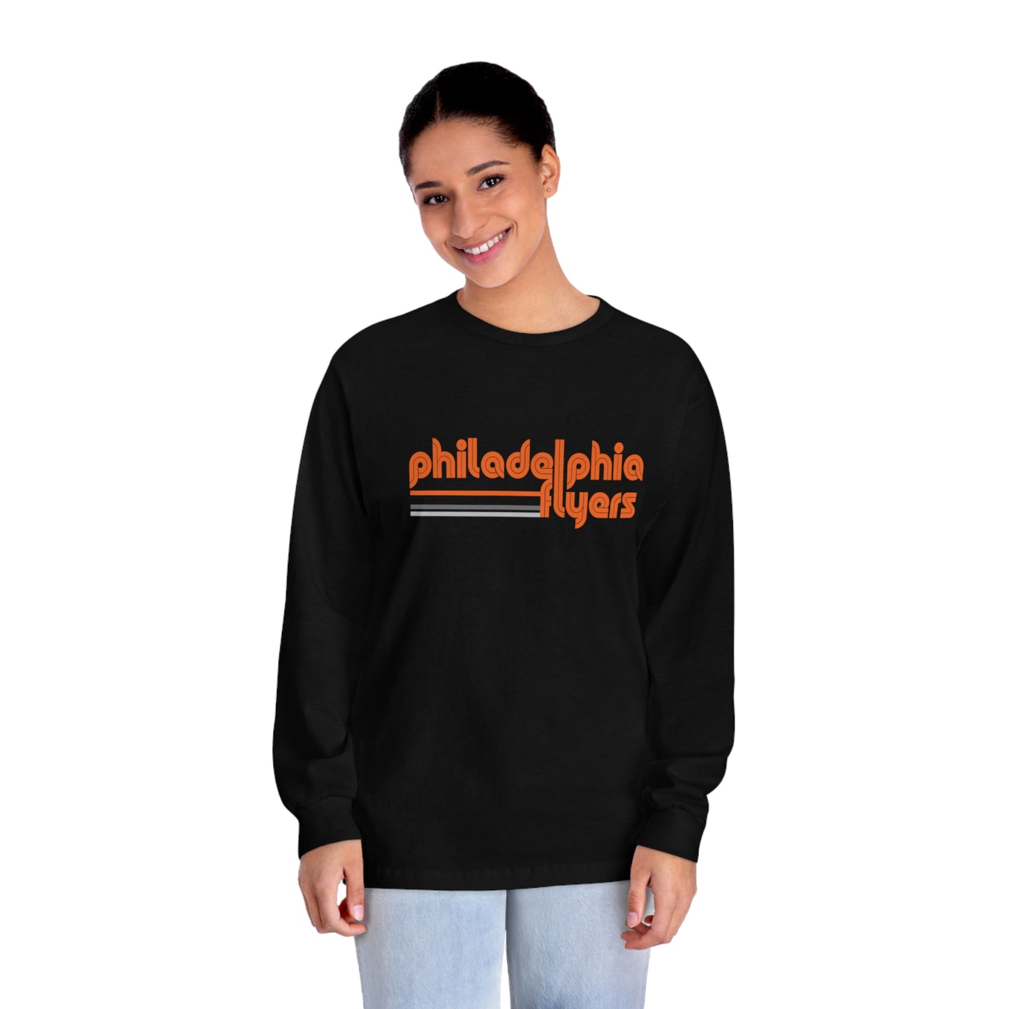 Philadelphia Flyers Shirt Mens Womens Philly Retro Fly Tee Crew Neck Sweatshirt Christmas Gift Dad Mom Unisex Classic Long Sleeve T-Shirt