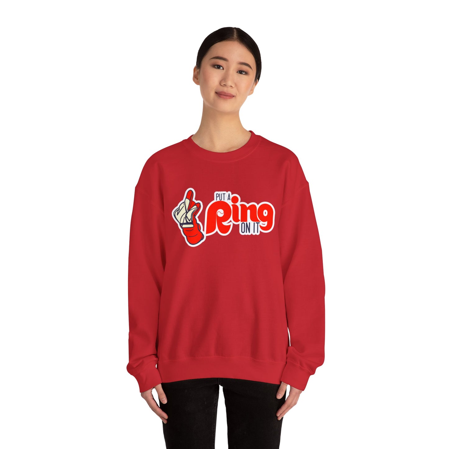 Phillies Castellanos Sweatshirt Put A Ring On It NLCS Philadelphia Red October Dancing Our Own Womens Mens Philly Gift Crewneck Hoodie