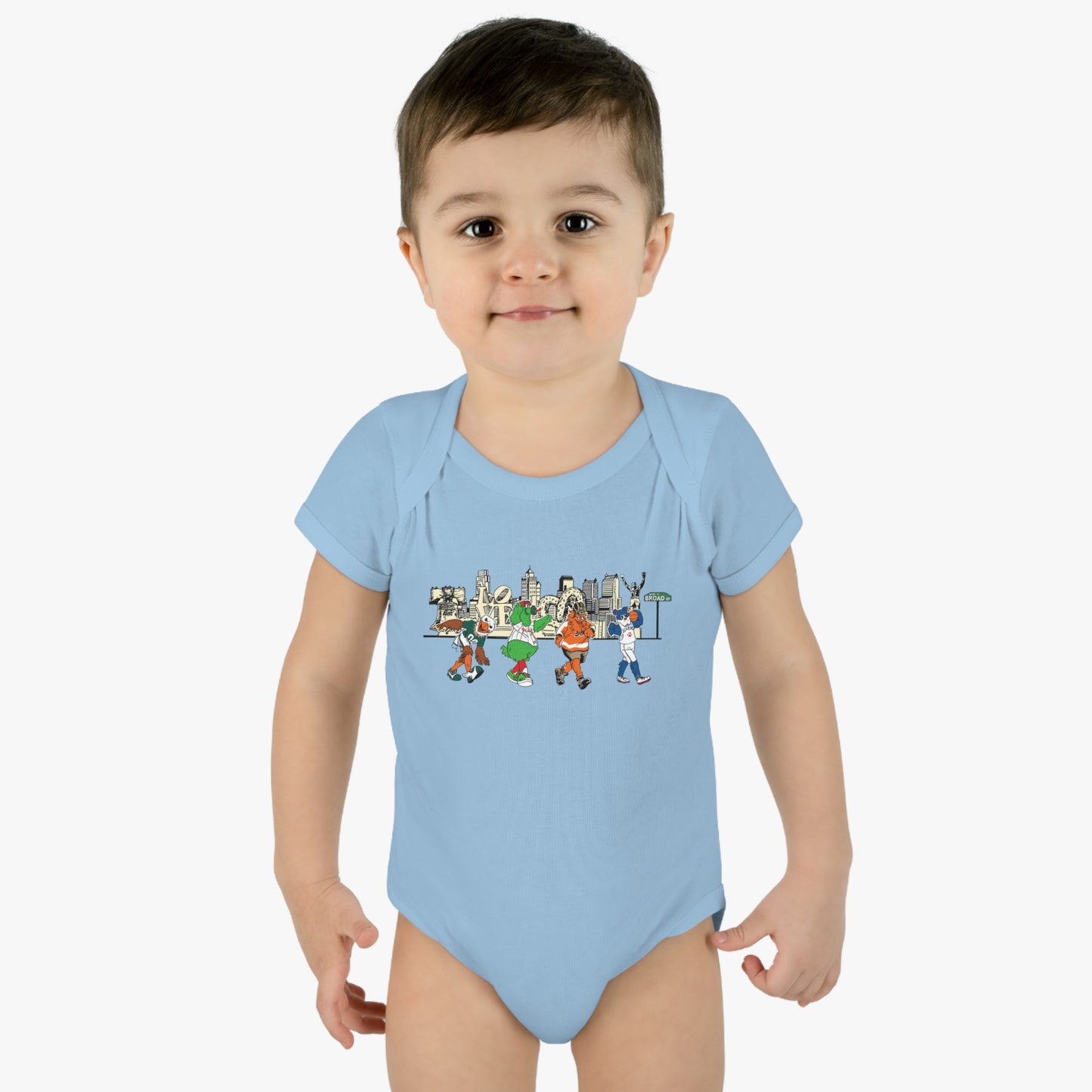 Philly Mascots Baby Bodysuit
