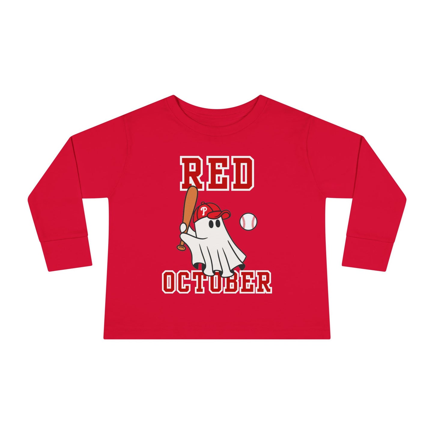 Phillies Red October Toddler Shirt Philadelphia Baseball Kids Boy Girls Childrens Long Sleeve Tee
