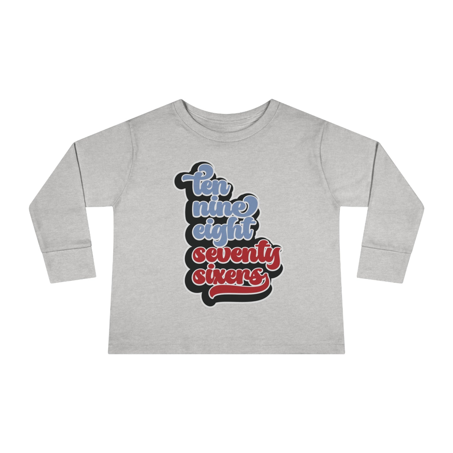 Toddler 76ers Shirt Boys Girls Kids Long Sleeve Tee