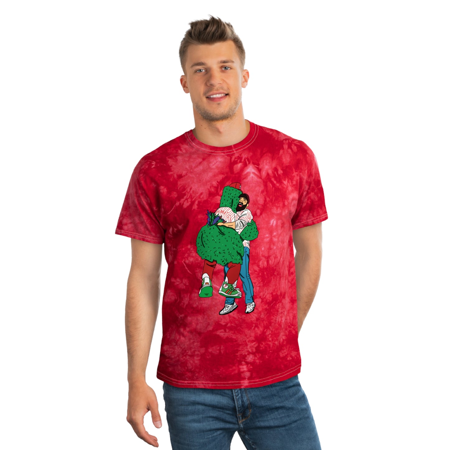 Phillies Tie Dye Shirt Phanatic Jason Kelce Womens Mens Philadelphia Red October Philly Fall Christmas Gift T-Shirt Tie-Dye Tee