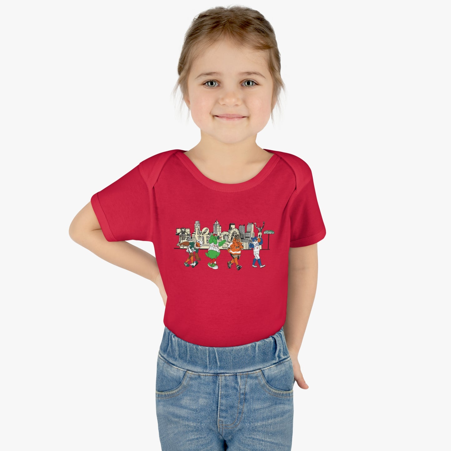 Philly Mascots Baby Bodysuit