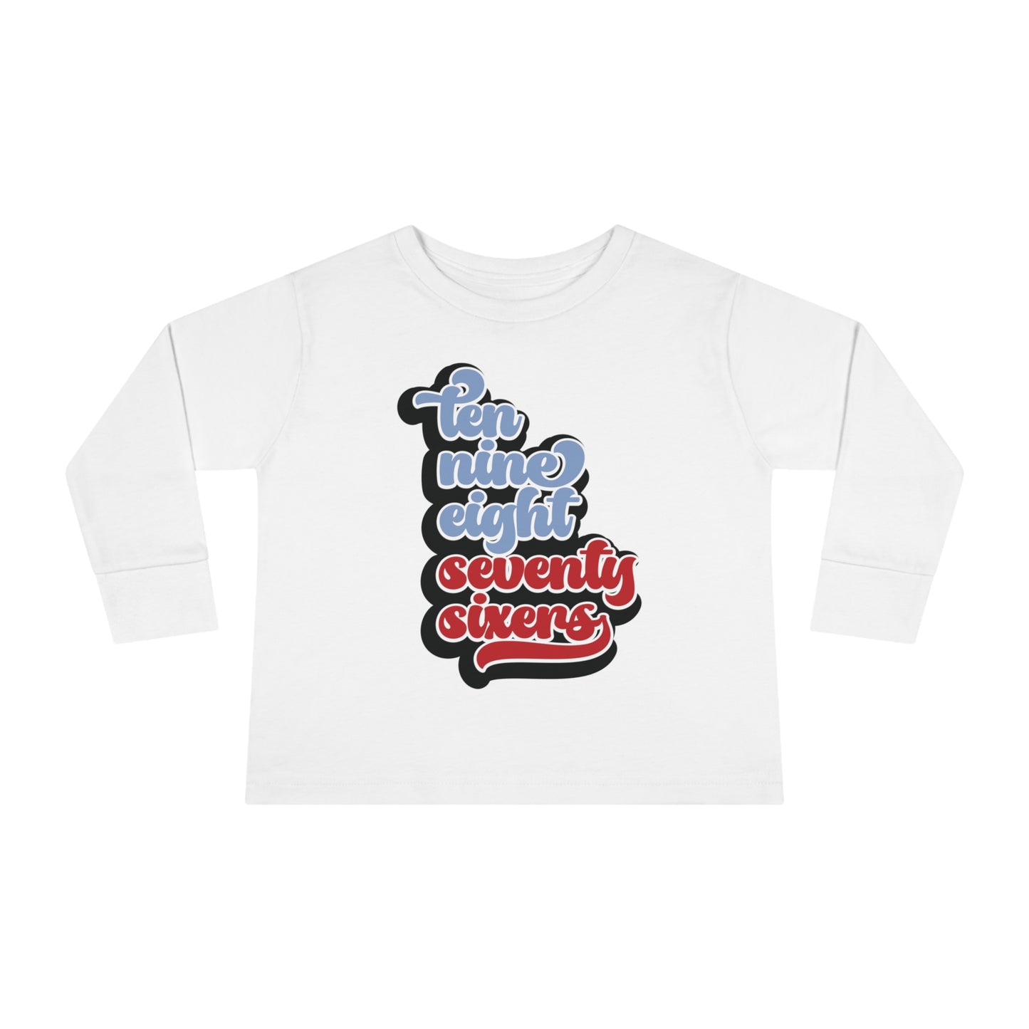 Toddler 76ers Shirt Boys Girls Kids Long Sleeve Tee