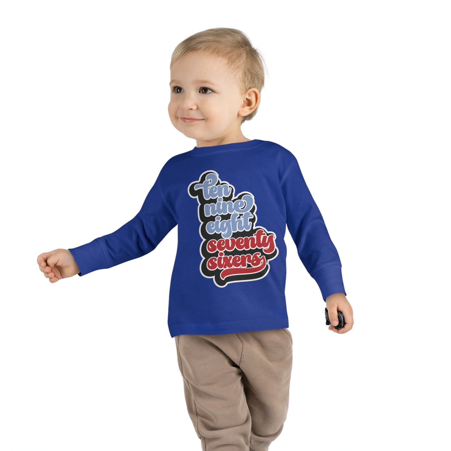 Toddler 76ers Shirt Boys Girls Kids Long Sleeve Tee