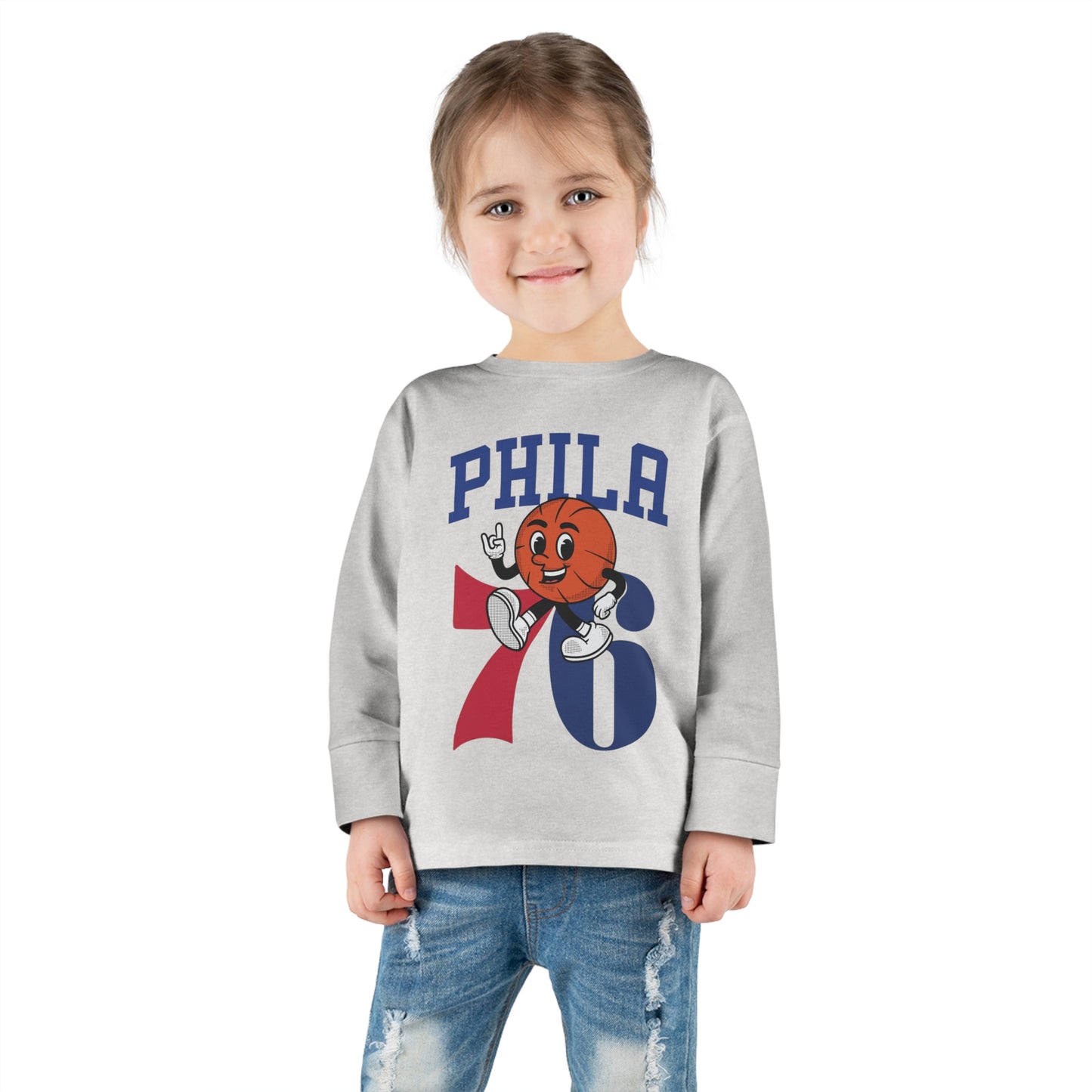 Toddler 76ers Shirt Philadelphia Sixers Kids Sweatshirt Boys Girls Christmas Philly Fan Gift Ten Seventy Sixers Childrens Long Sleeve Tee