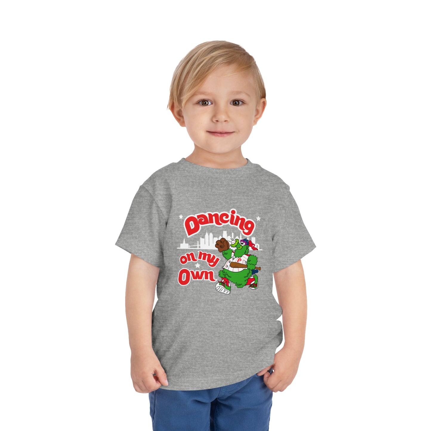 Copy of Phillies Phanatic Toddler Shirt Dancing On My Own Phanatic World Series Kids Short Sleeve Tee