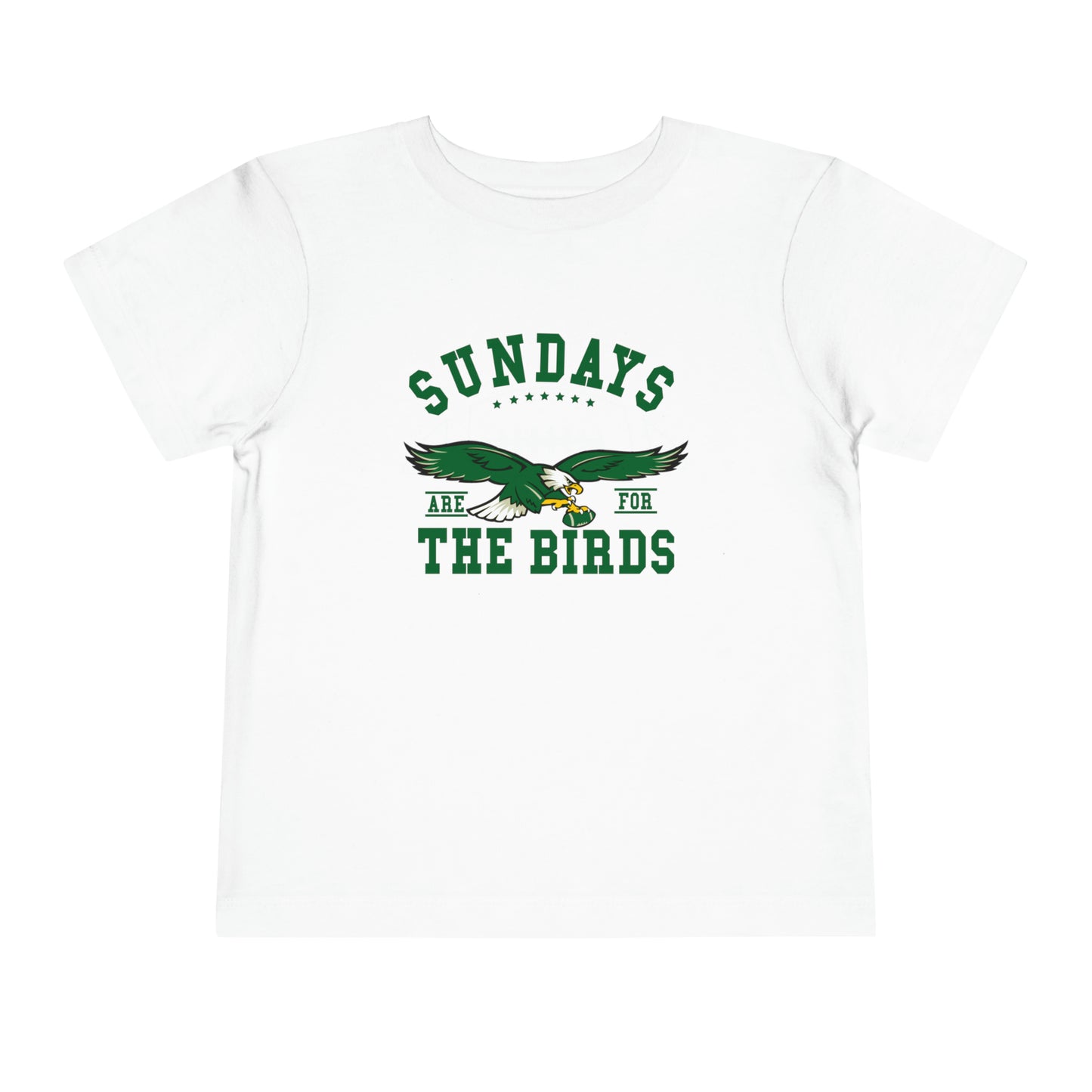 Eagles Philadelphia Toddler Shirt Sundays Are For The Birds Kelly Green Bird Gang Philly Football Kids T-Shirt Short Sleeve Tee