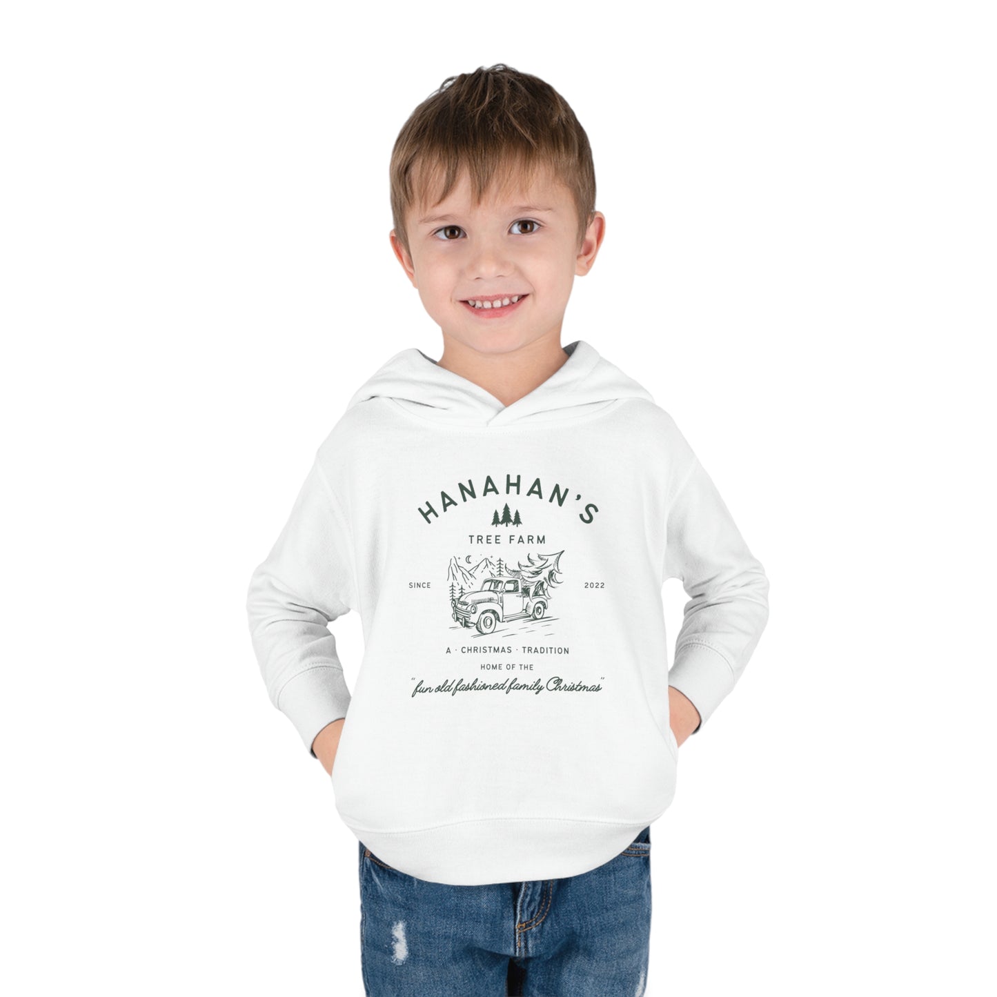 Personalized Family Tree Farm Toddler Sweatshirt Custom Name Family Matching Mom Dad Kids Toddler Pullover Fleece Hoodie