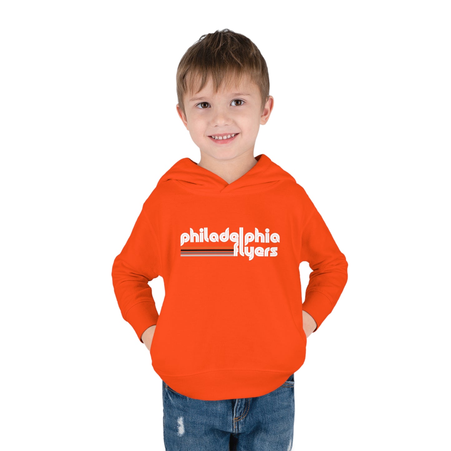 Philadelphia Flyers Toddler Sweatshirt Kids Hoodie Philly Fly Guys Orange Hockey Shirt Girls Boys Christmas Gift Fleece Hooded Sweat Shirt